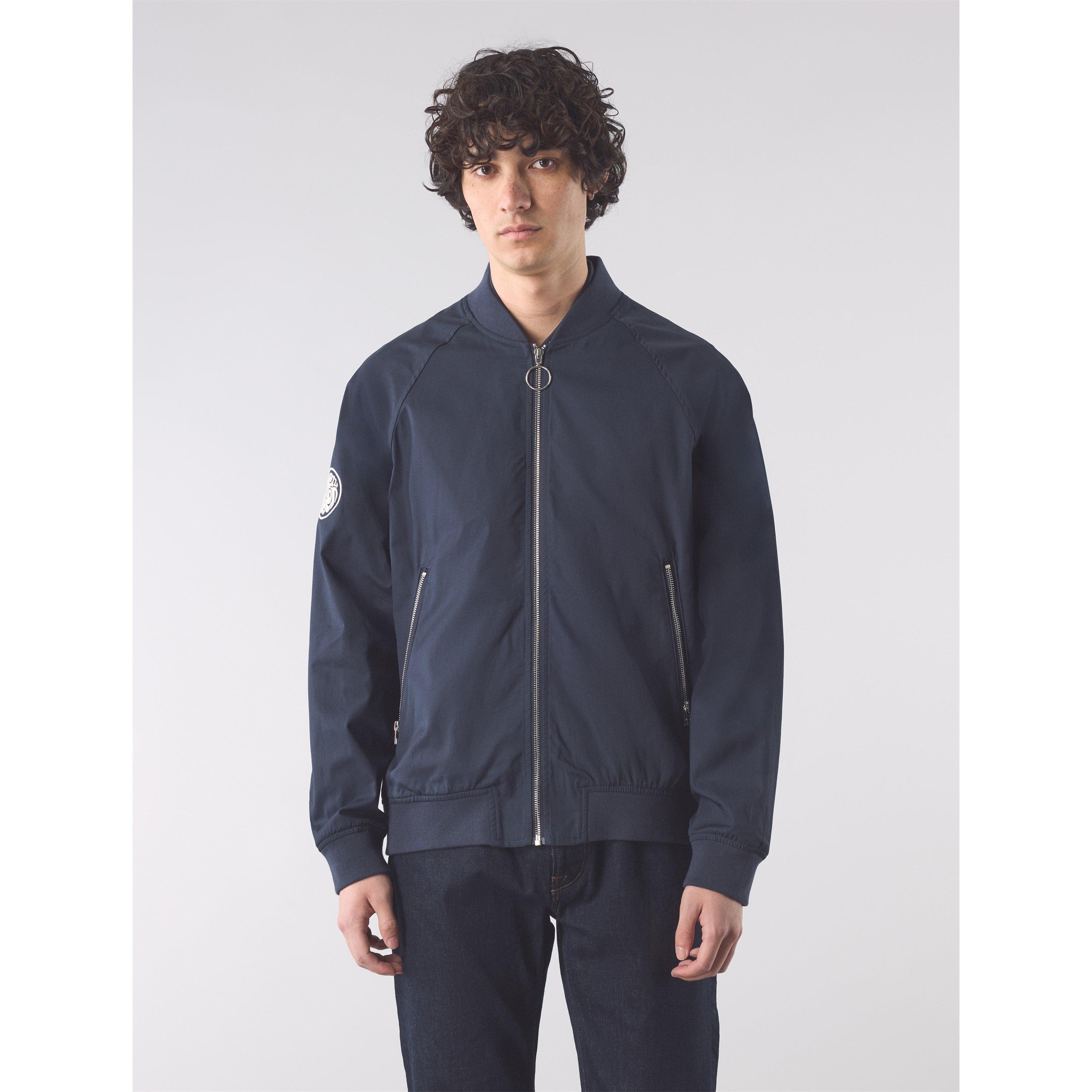 Navy - Pretty Green - Men's Altrincham Bomber Jacket - 3