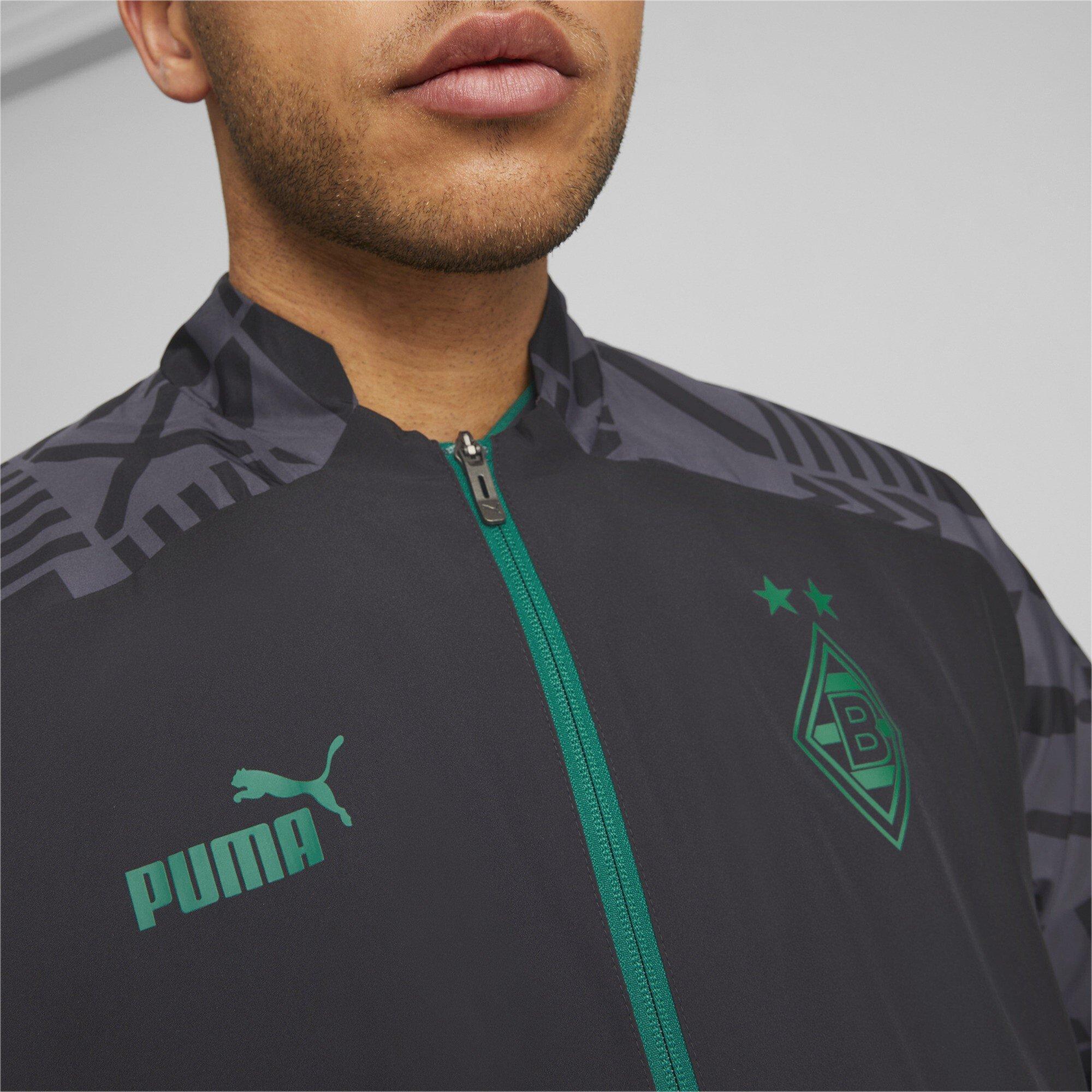 Asfalt - Puma - Men's Prematch Borussia Monchengladbach Waterproof Lightweight Rain Anorak - 6