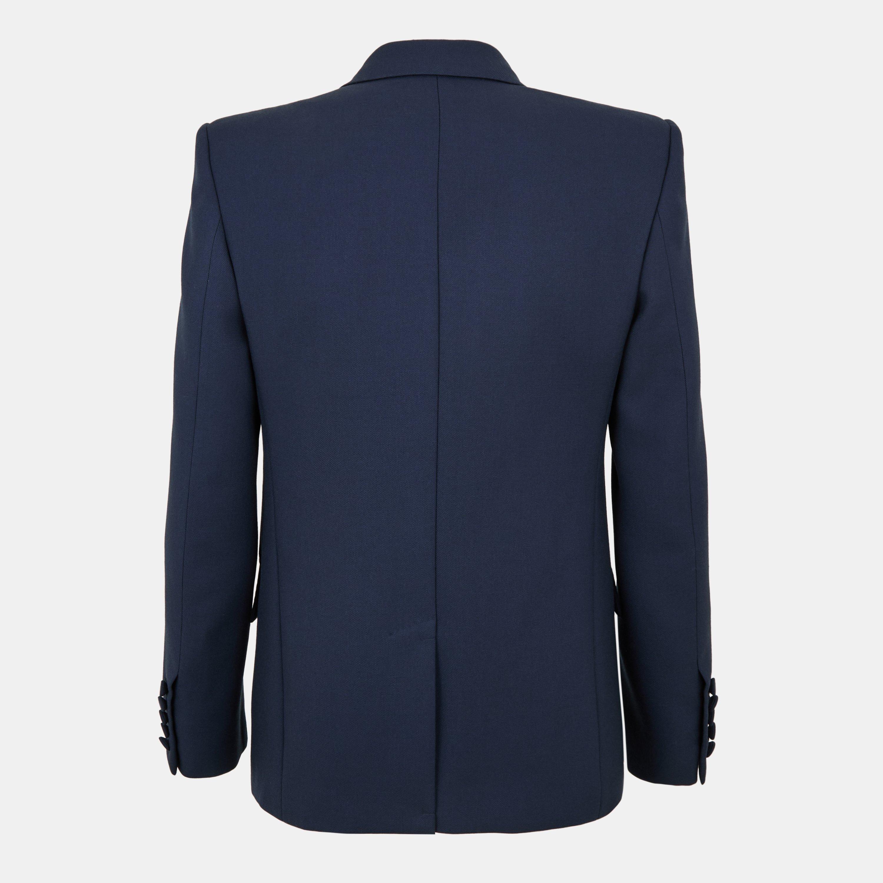 Indigo - Valentino - Men's Wool Long Sleeve Blazer - 2