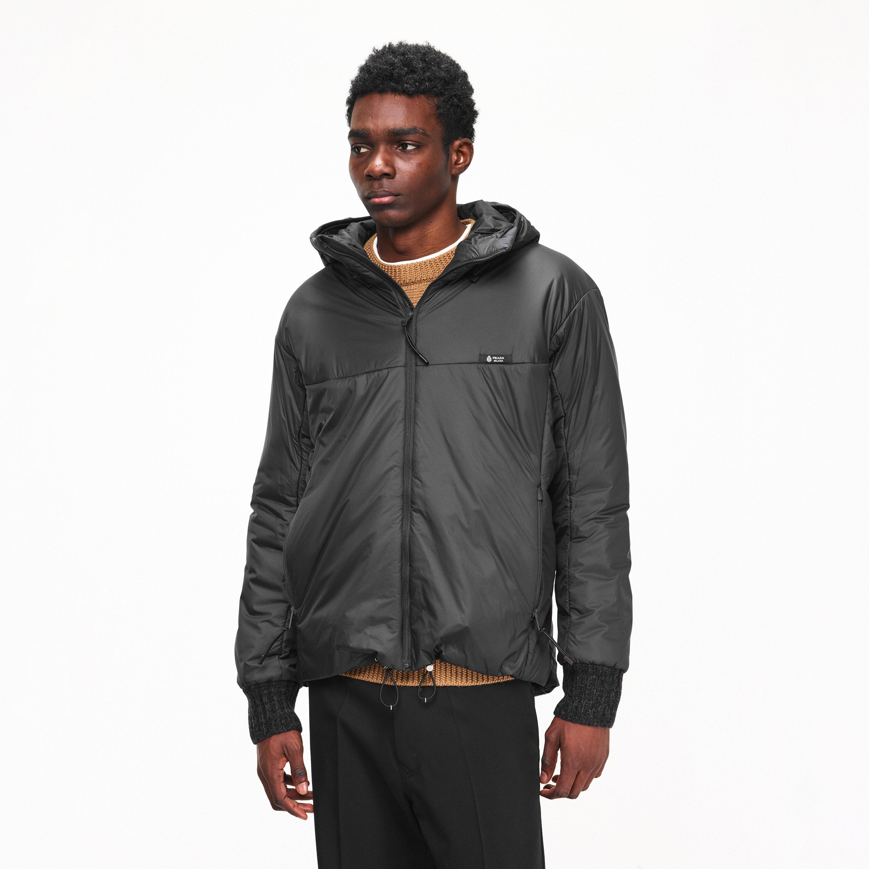 Asfalto - Prada - Men's Hooded Medium Puffer Jacket - 3