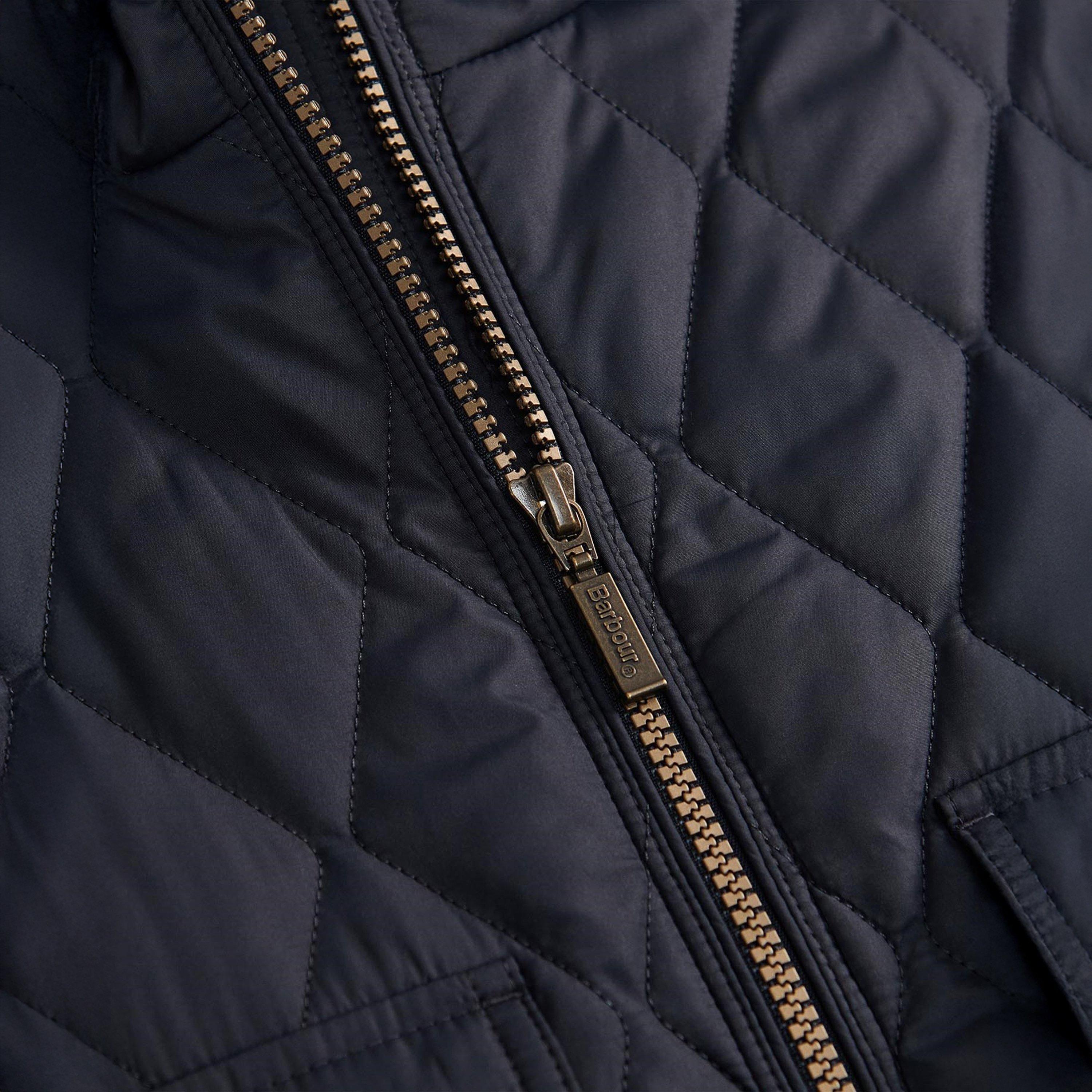 Dark Navy NY71 - Barbour - Kids' Venton Quilted Cropped Short Puffer Jacket - 4