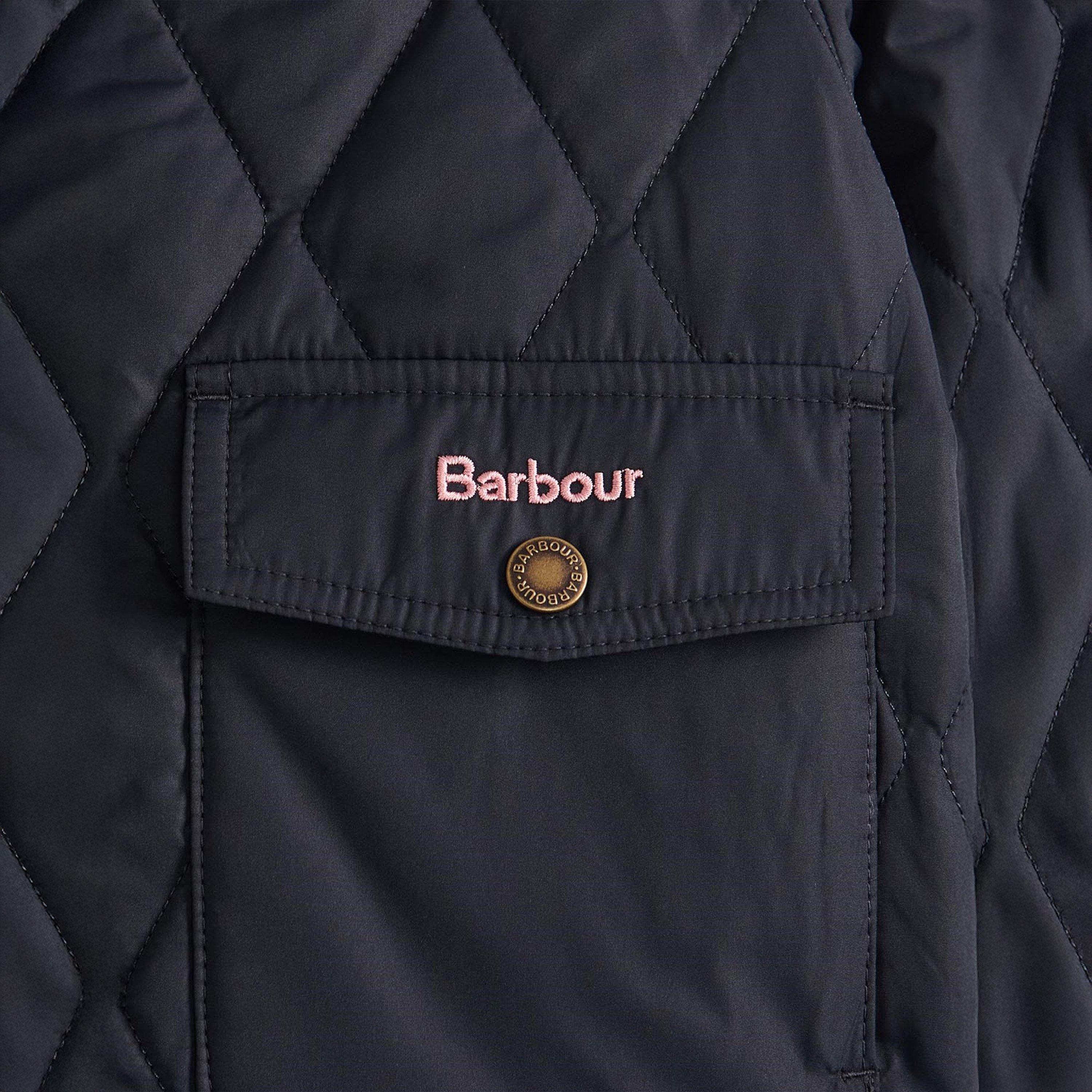 Dark Navy NY71 - Barbour - Kids' Venton Quilted Cropped Short Puffer Jacket - 5