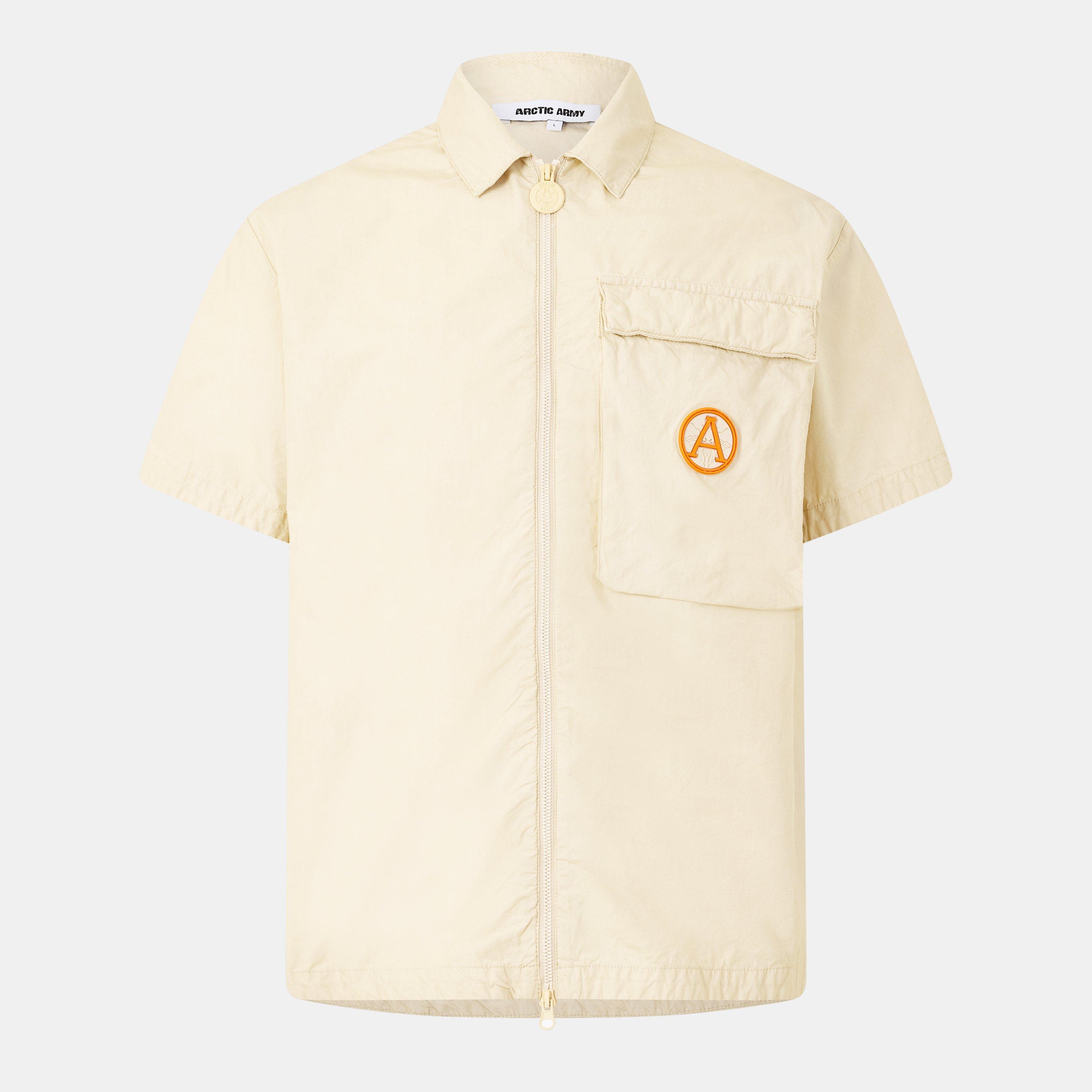 Wash Chalk - Arctic Army - Men's Urban Style Overshirt - 1