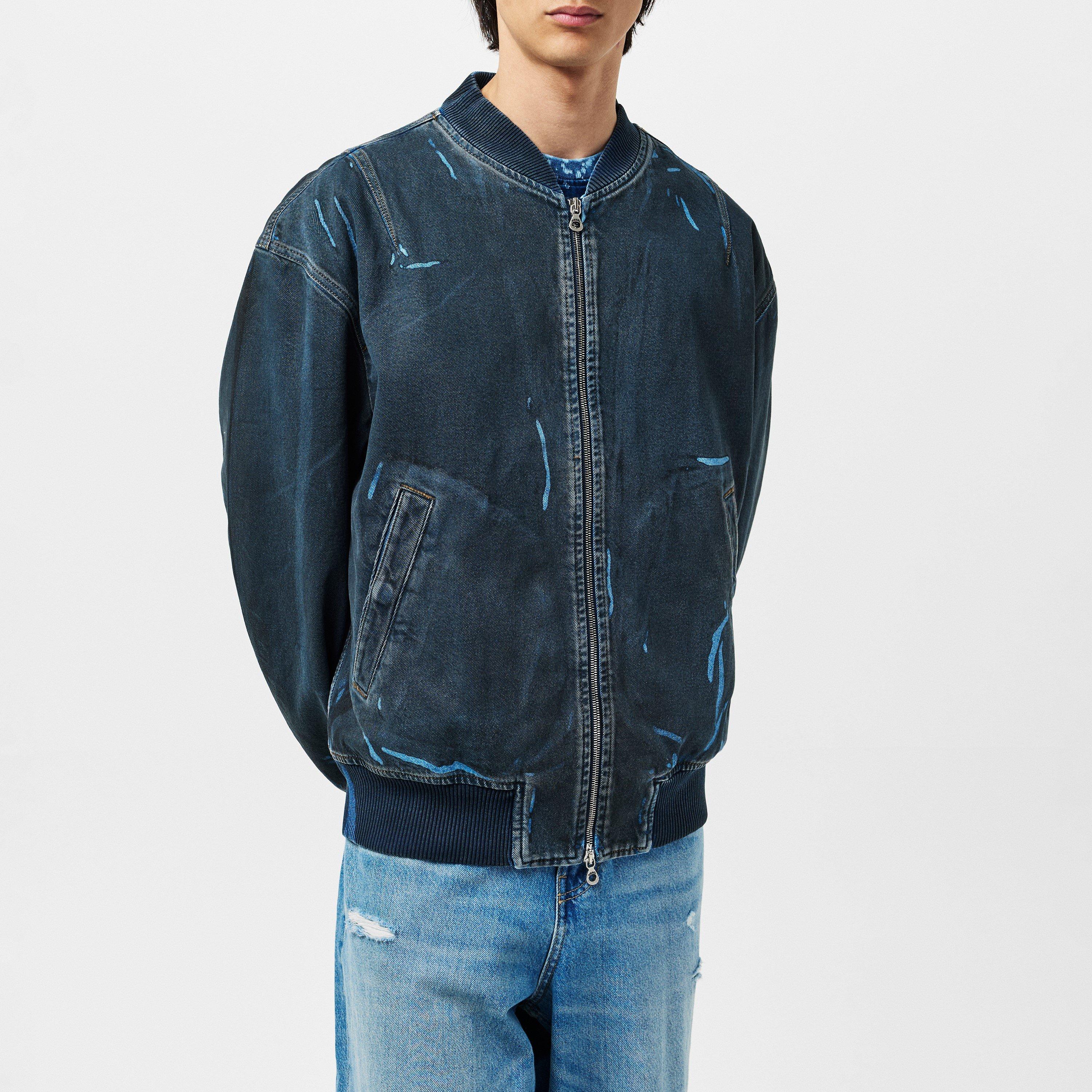 Blue Denim - Diesel - Men's Vinz Tailored Fit Denim Jacket - 3