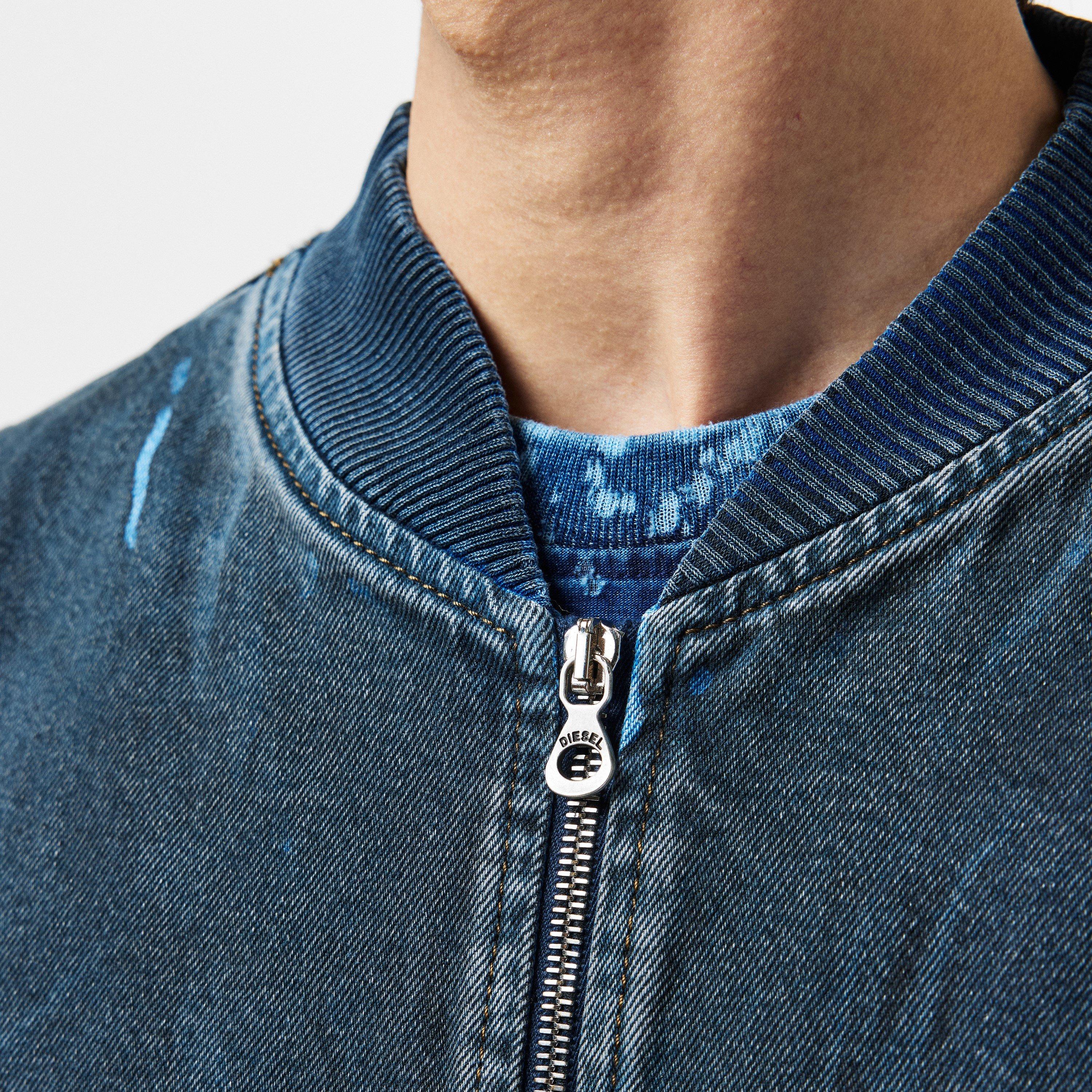 Blue Denim - Diesel - Men's Vinz Tailored Fit Denim Jacket - 5