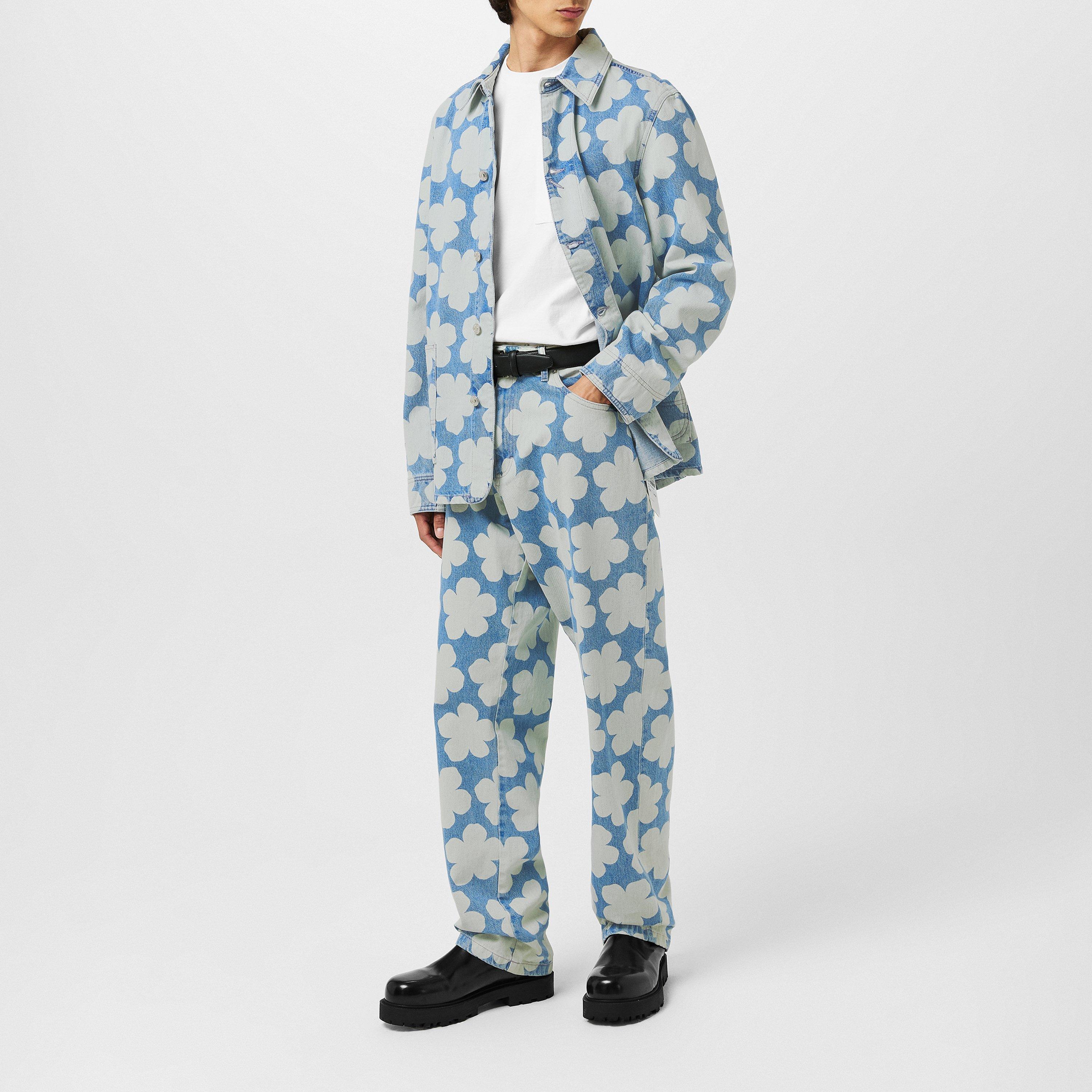 Blue - Kenzo - Men's  Workwear Structured Denim Jacket - 6