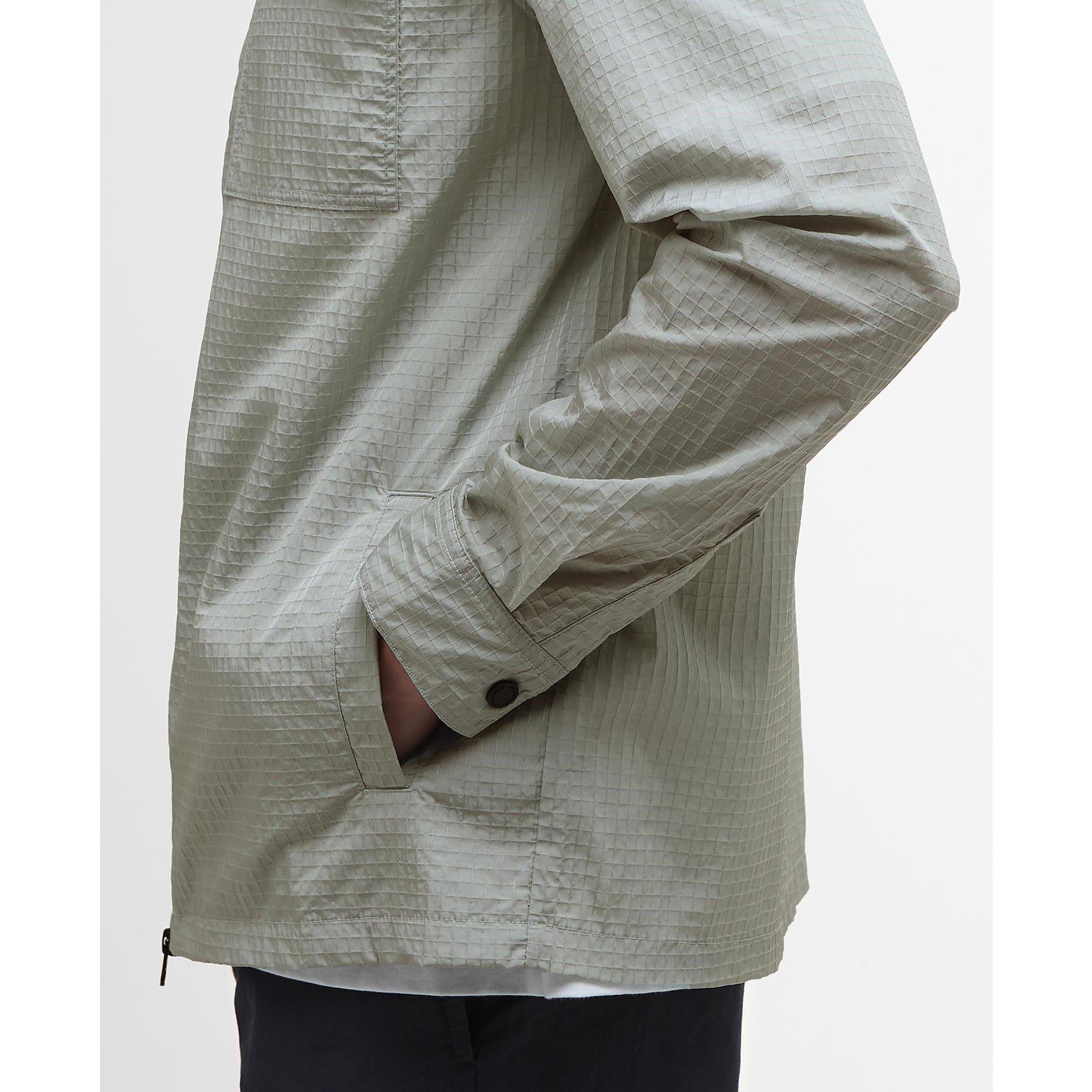 Mineral Grey - Barbour International - Men's Rosso Ripstop Long Sleeve Zip Overshirt - 5