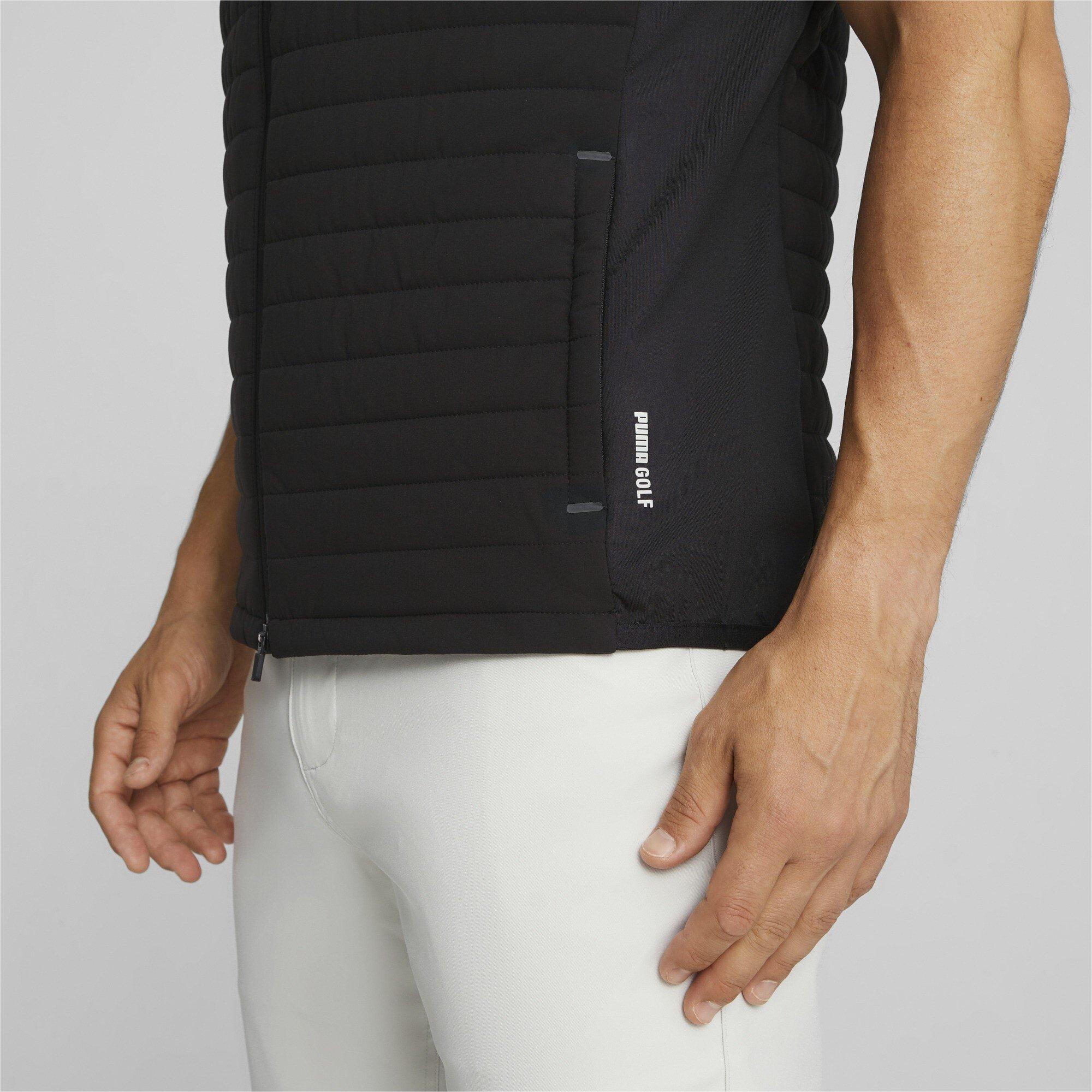 P.Black/Nrgy - Puma - Scotia Quilted Performance Golf Vest - 3