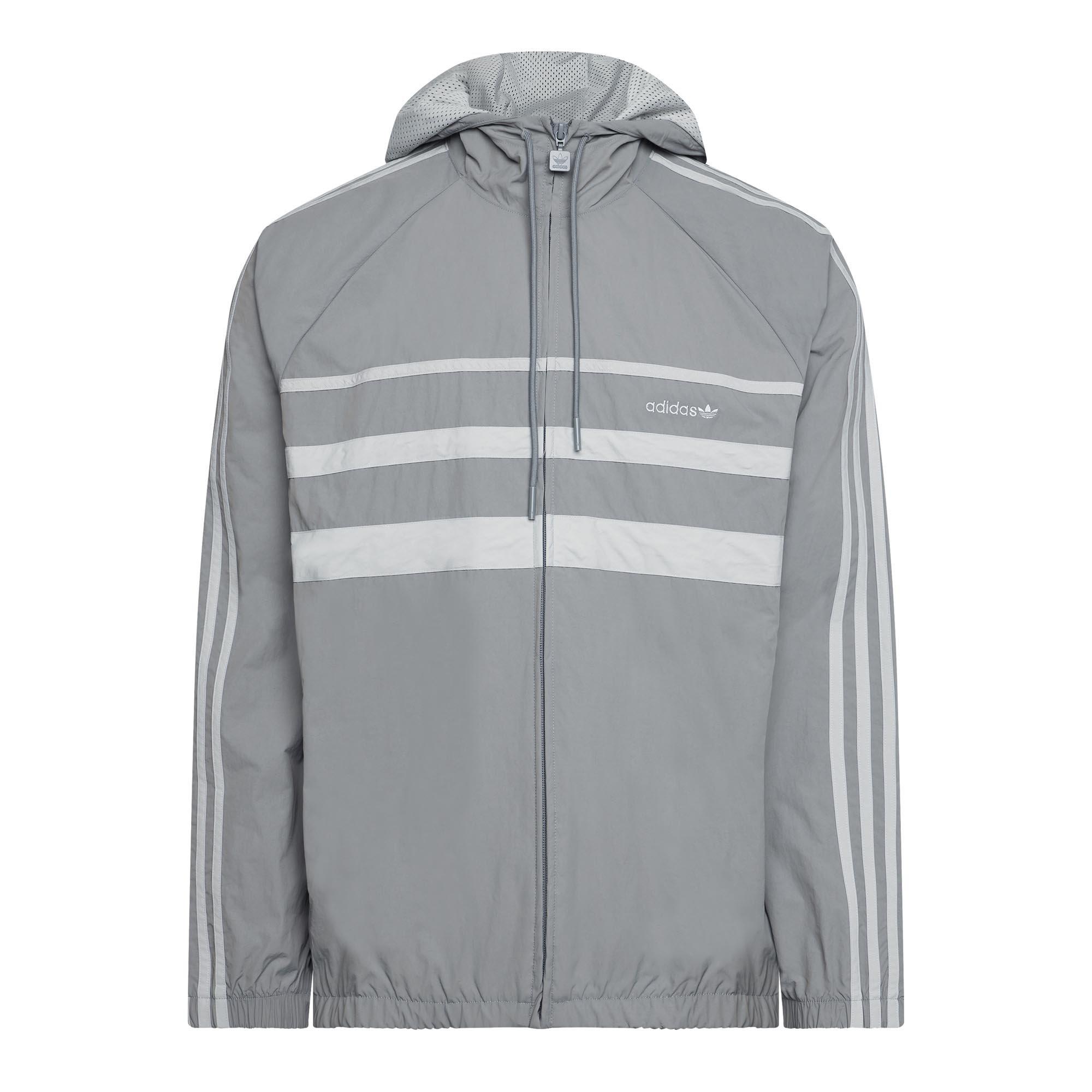 Grey Three - adidas Originals - Men's Woven Training Windbreaker - 1
