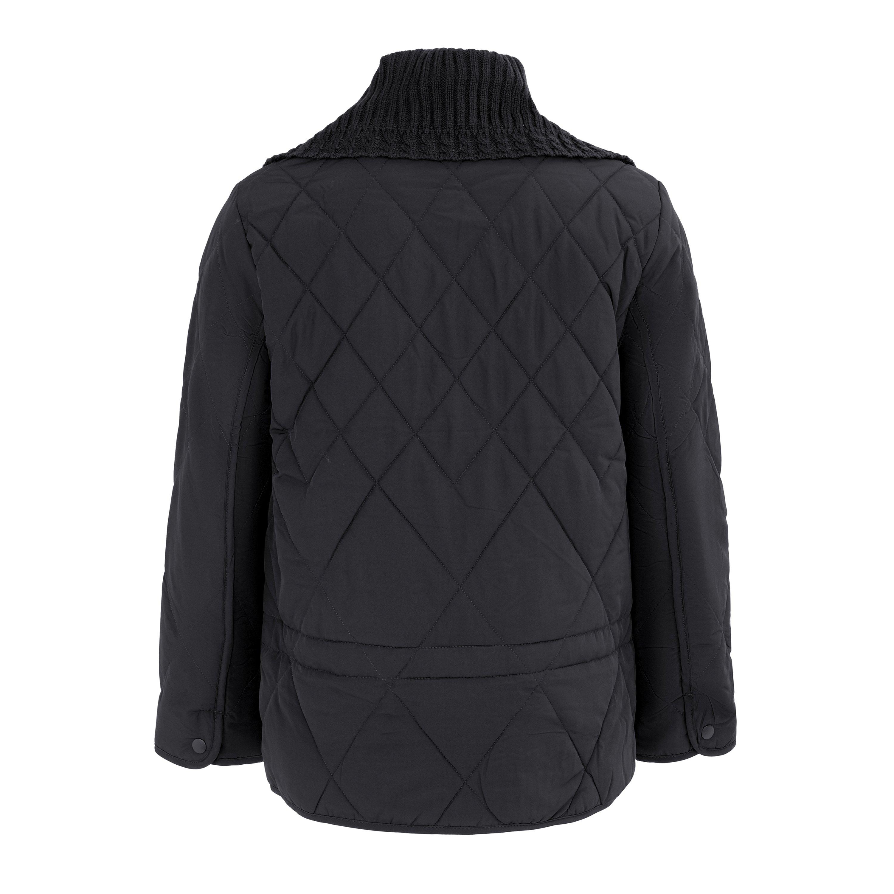 Zwart - Firetrap - Long Sleeve Hip Length Quilted Jacket - 2