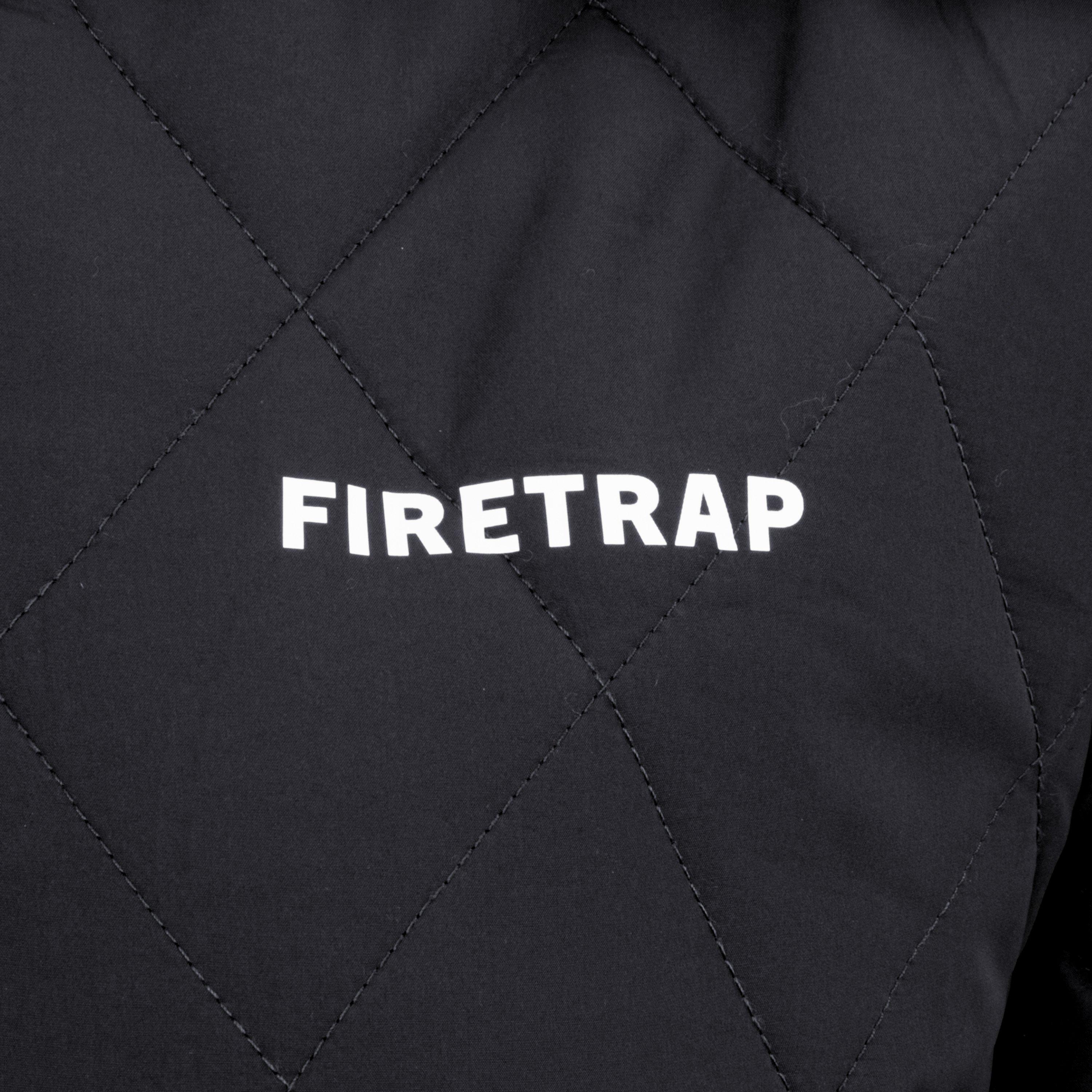 Zwart - Firetrap - Long Sleeve Hip Length Quilted Jacket - 5