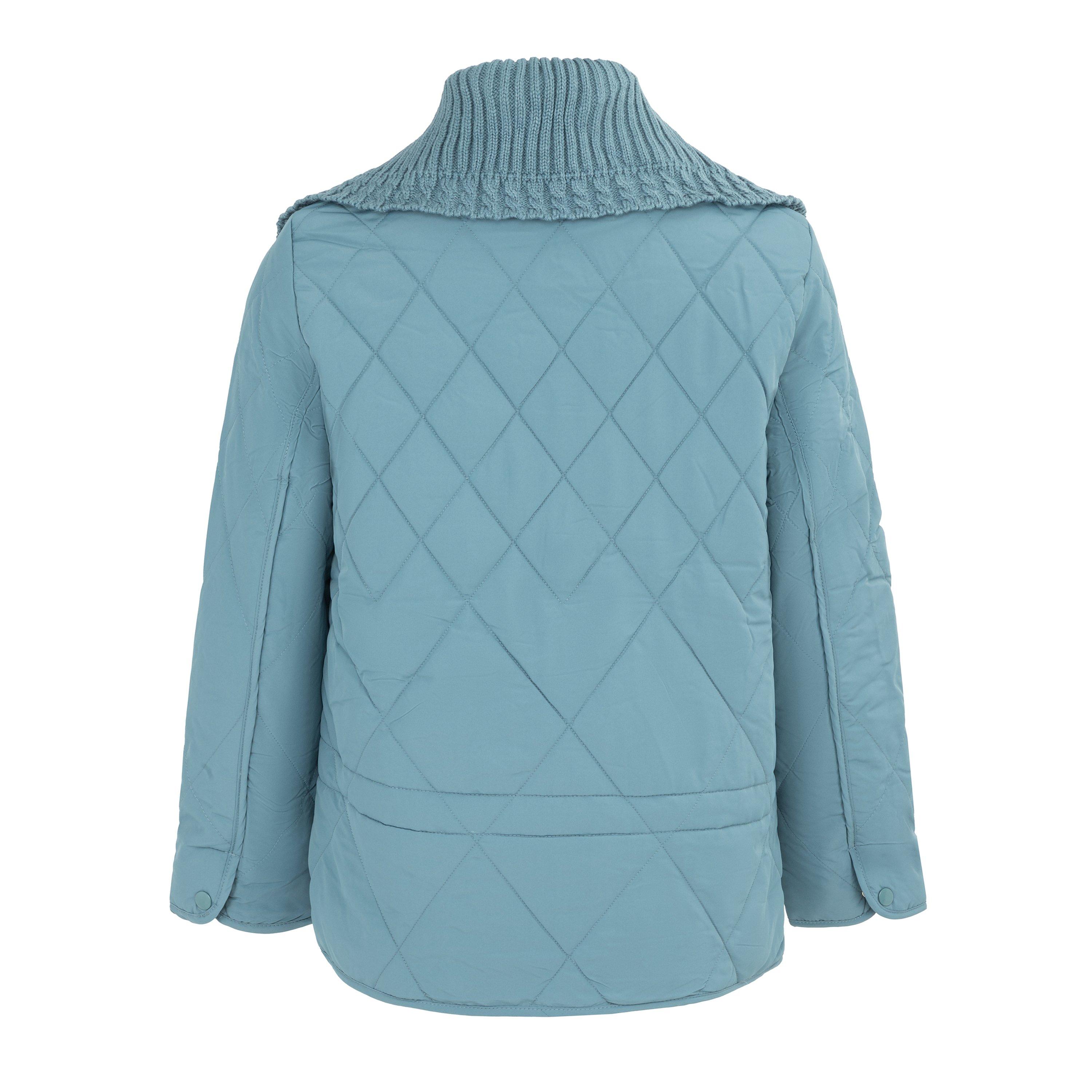 Blau - Firetrap - Women's Long Sleeve Hip Length Quilted Jacket - 2