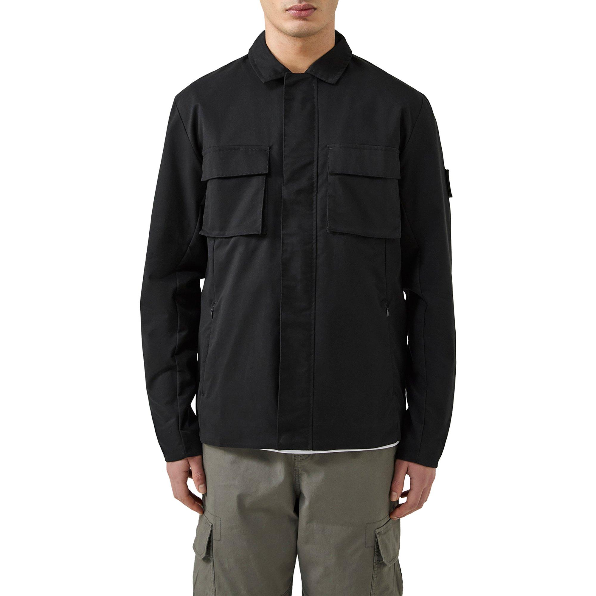 Patrick Men's Overshirt - Black - X Large