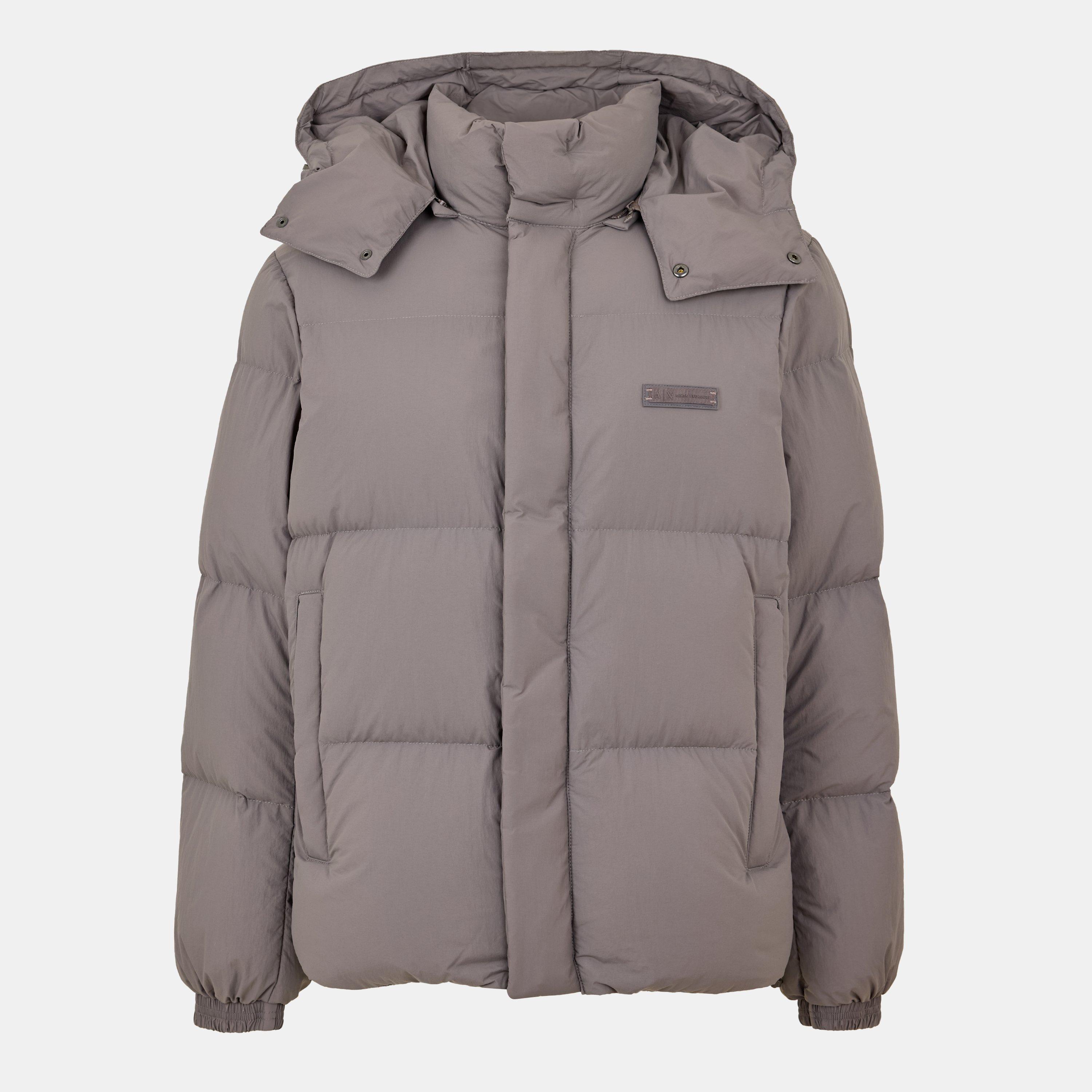 Armani Exchange Men's Down Water-Resistant Short Puffer Jacket - Gull U8092 - M