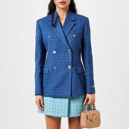 Versace Bouclé Tweed Slim Blazer