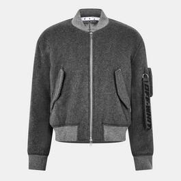 Off White Men's Quote Bomber Jacket