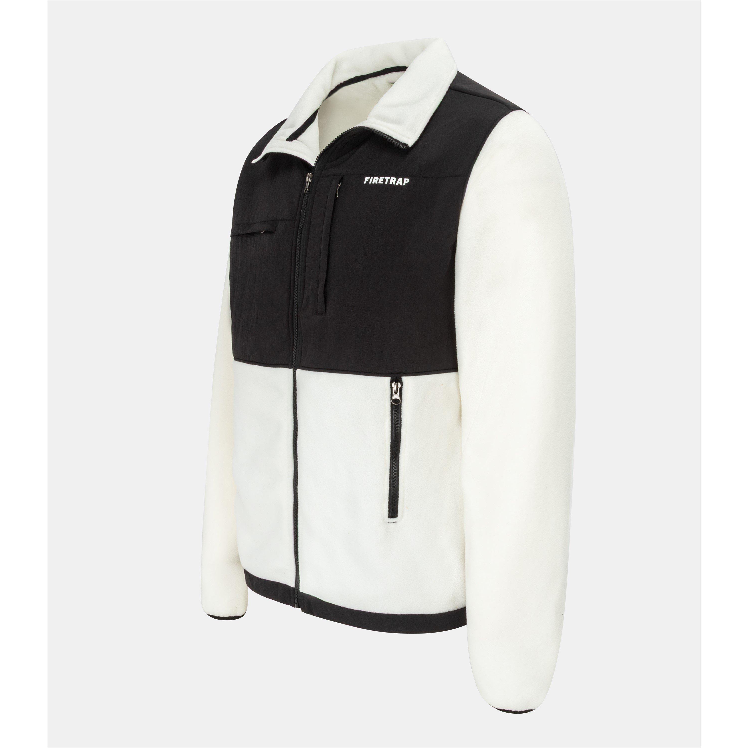 Natural - Firetrap - Fleece Jacket Mens - 3