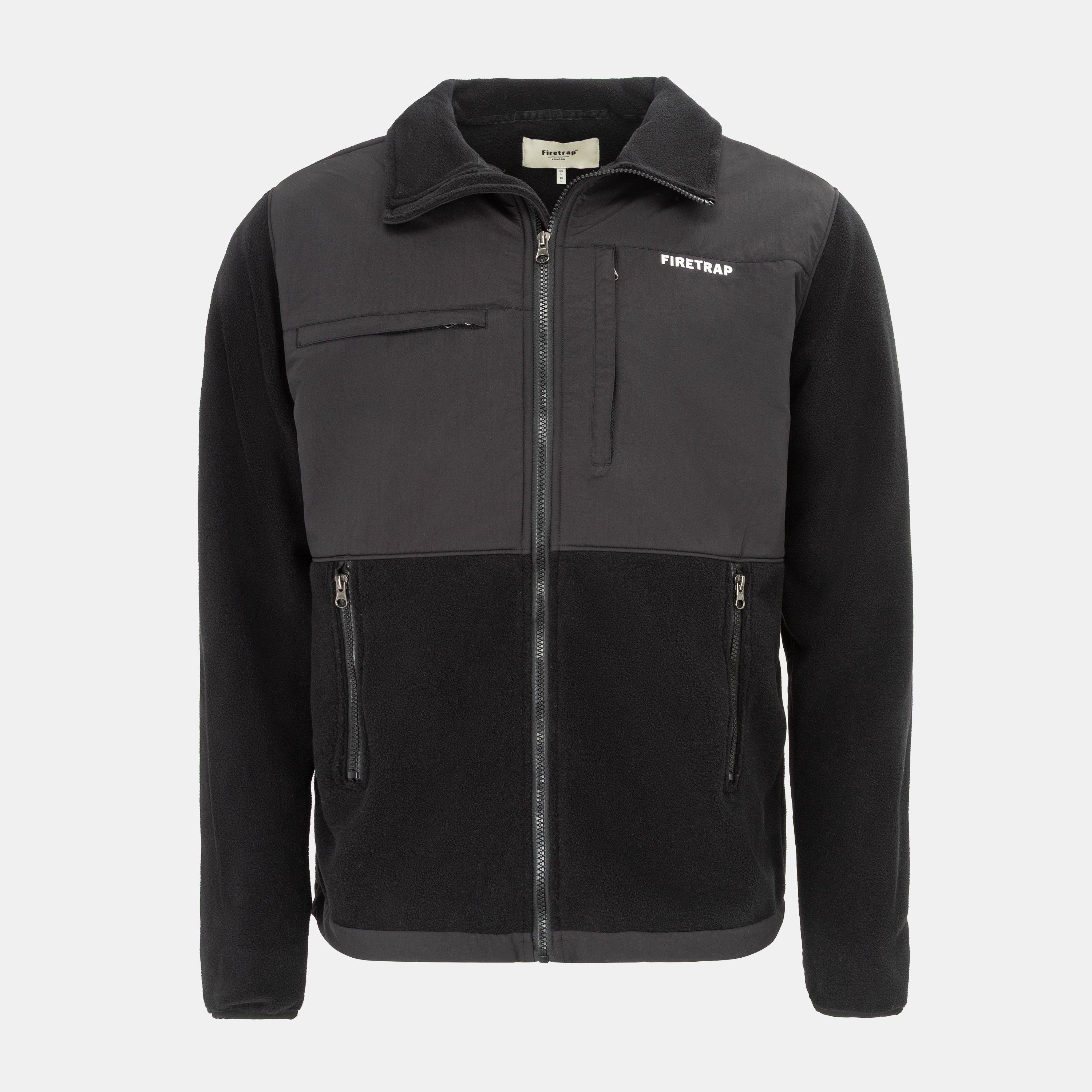 Firetrap Men's Fleece Jacket - Black - S
