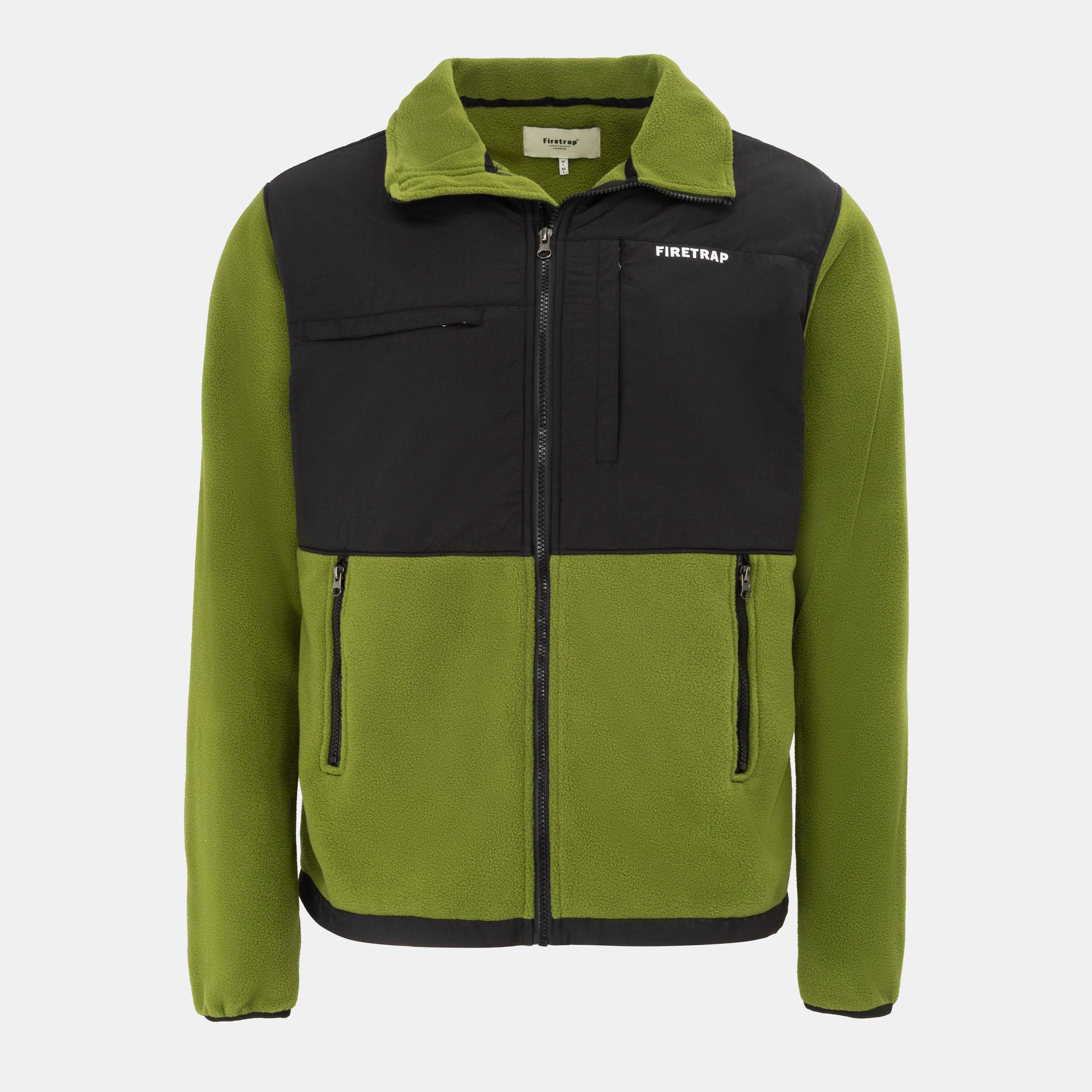 Firetrap Men's Fleece Jacket - Calla Green - L