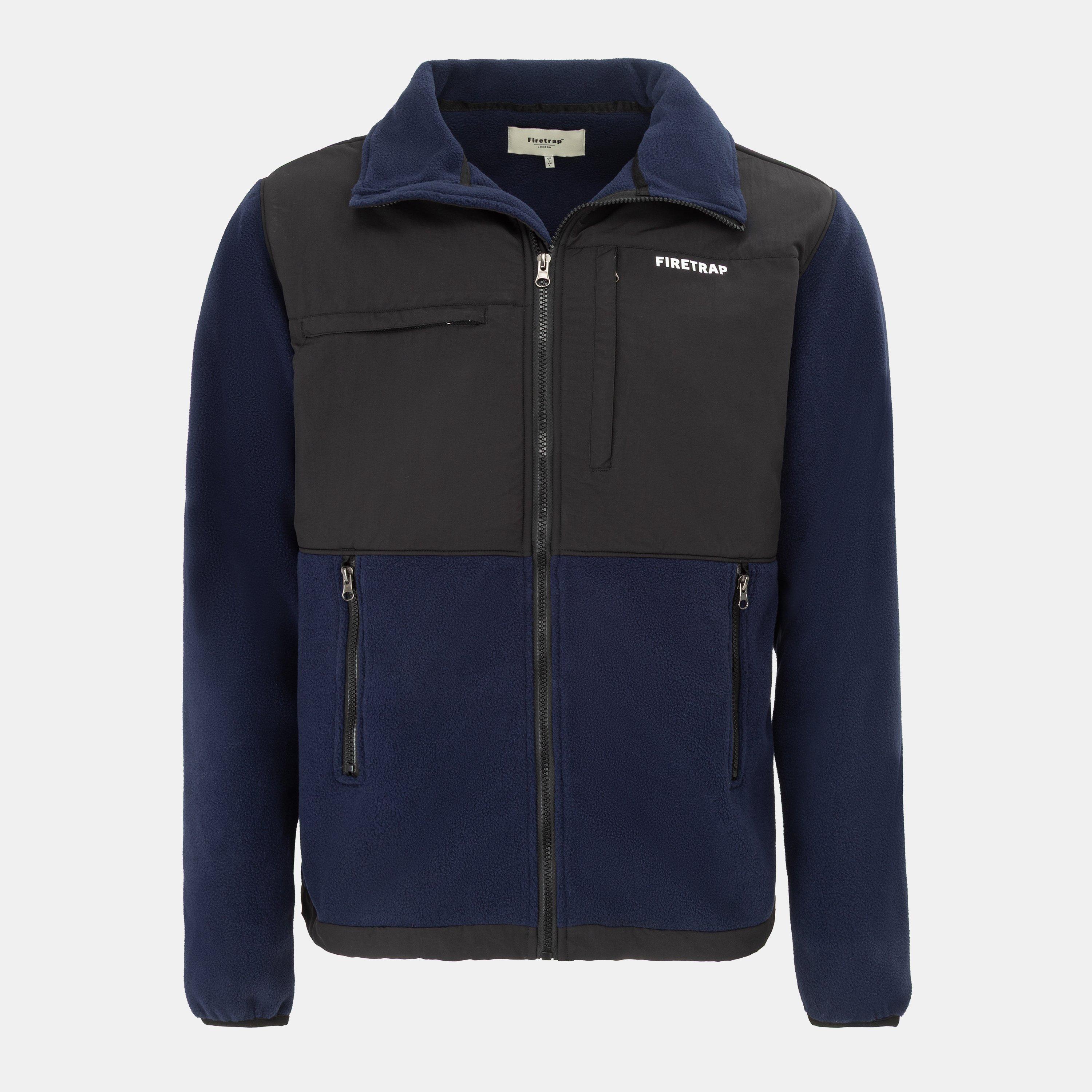 Firetrap Men's Fleece Jacket - Maritime Blue - S