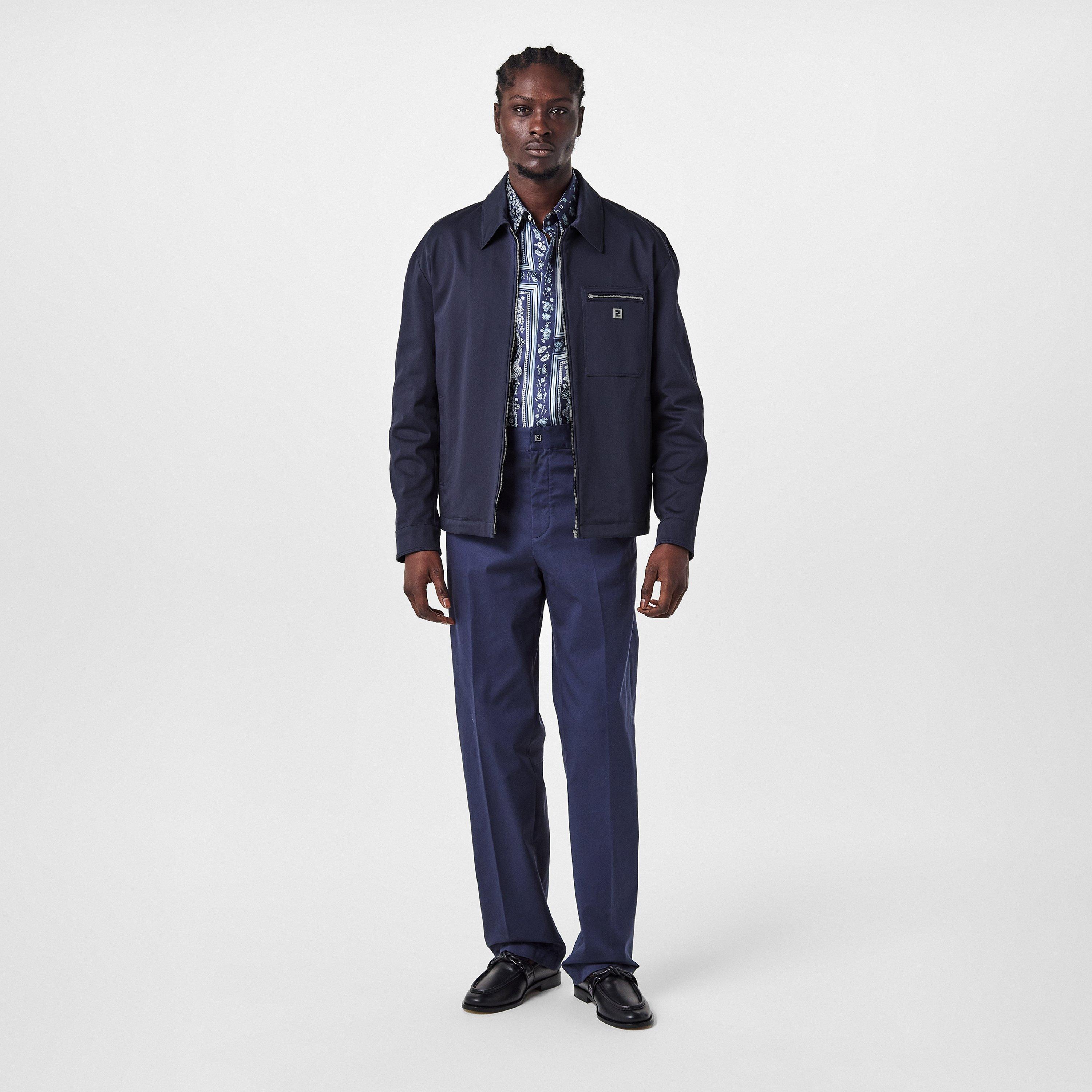 Blue - Fendi - Men's Blouson Coach Jacket - 6