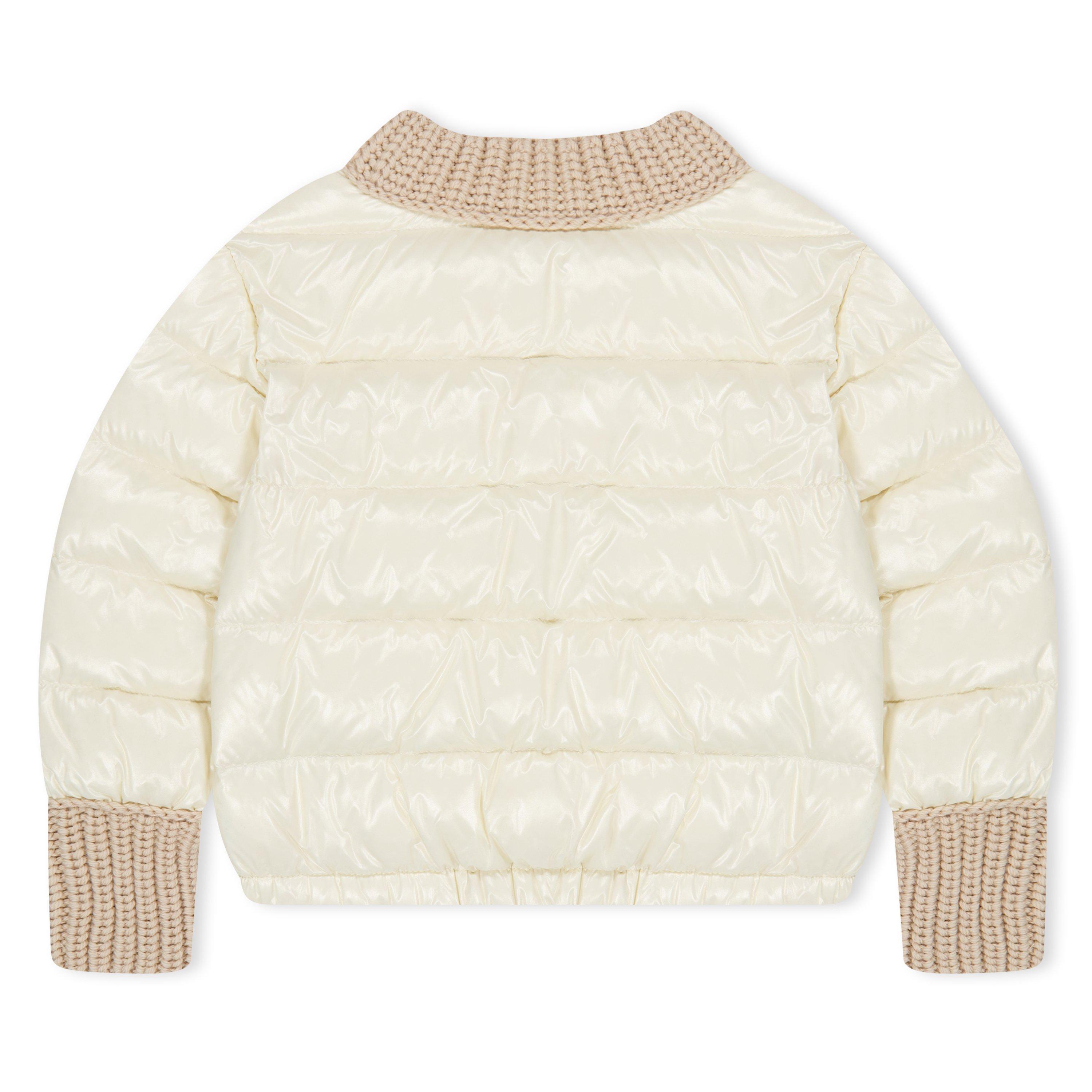 Cream 070 - Moncler - Kids' Arcelot Down Long Sleeve Short Puffer Jacket - 2