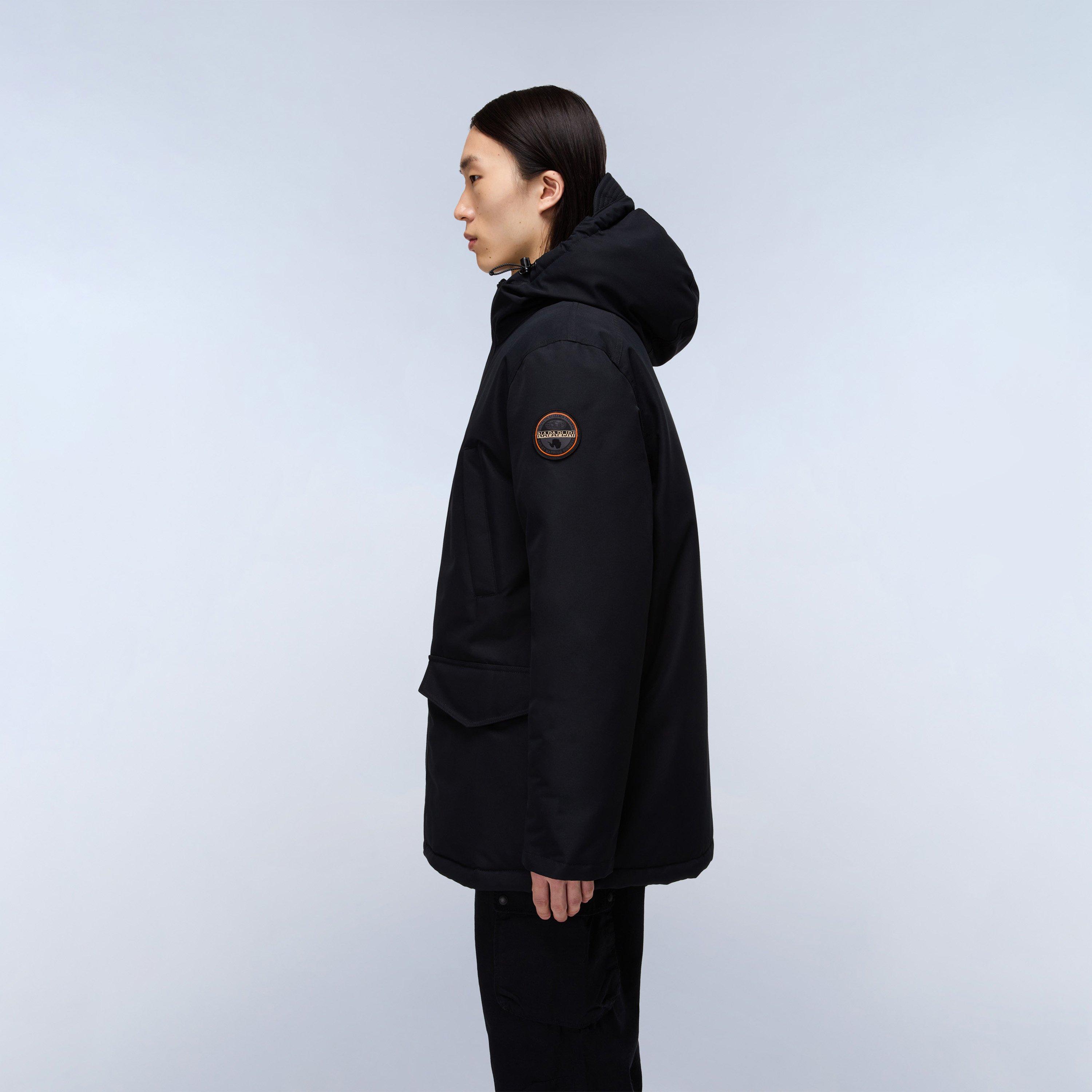 Black Beauty - Napapijri - Men's Napa Weather-Resistant Hooded Parka - 2