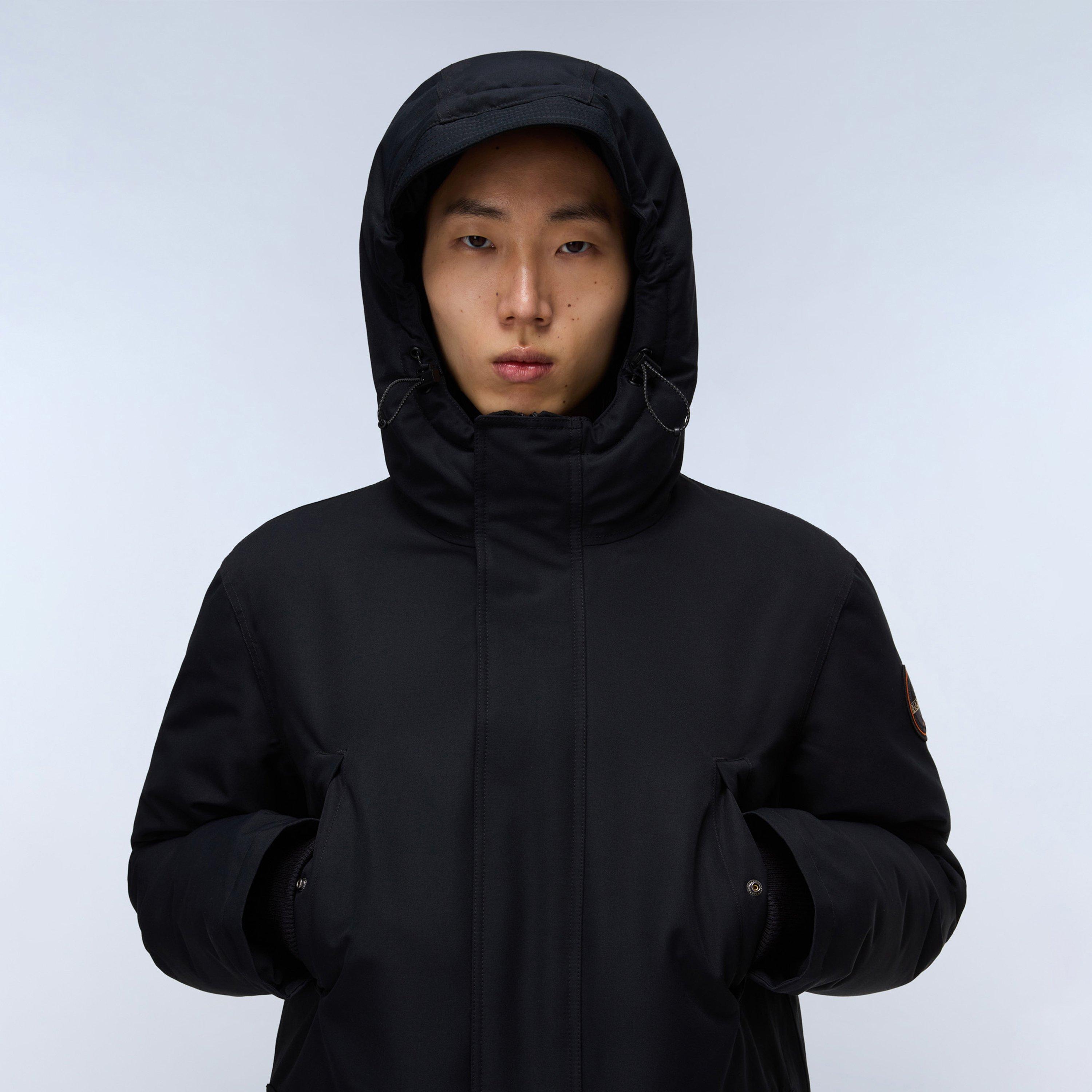 Black Beauty - Napapijri - Men's Napa Weather-Resistant Hooded Parka - 4