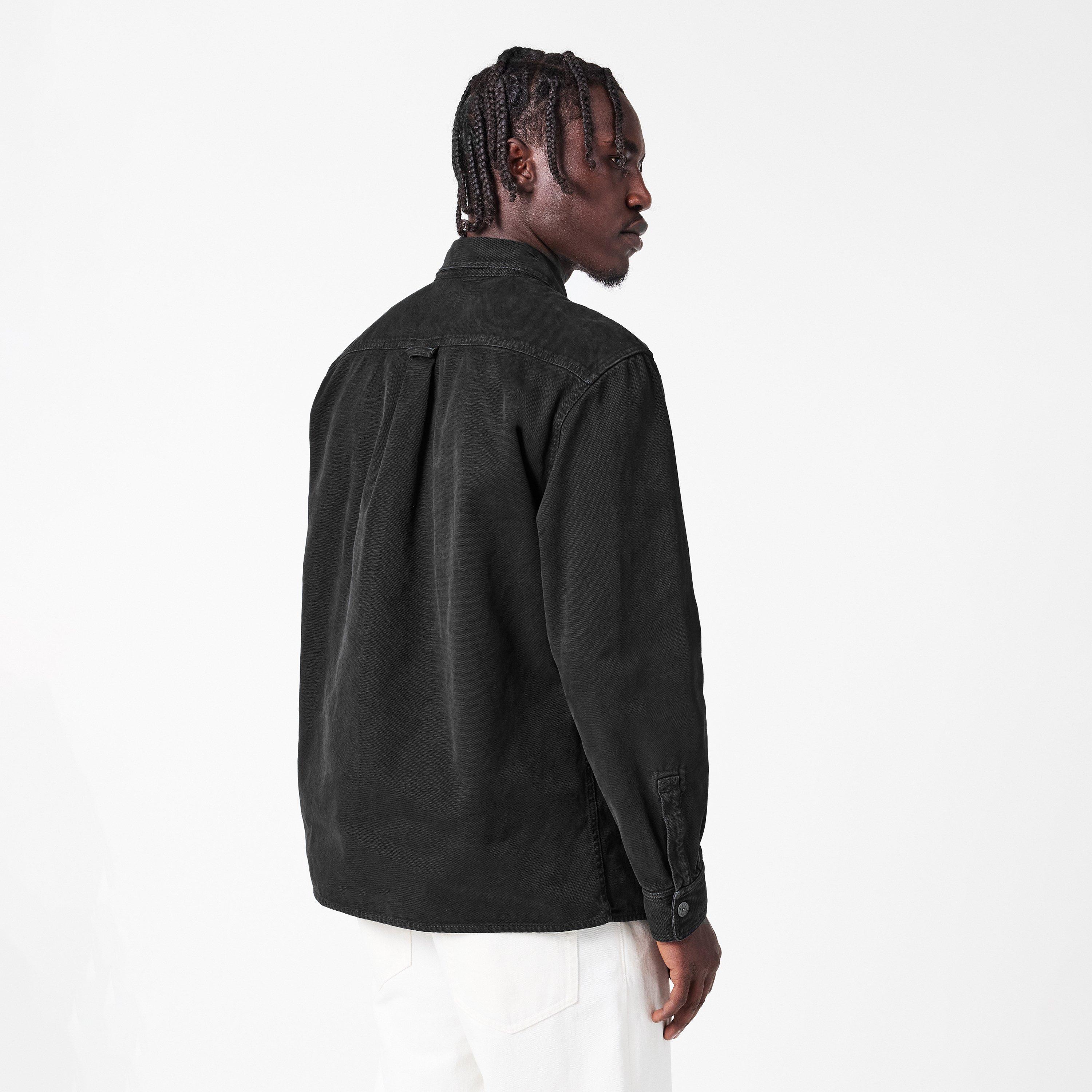 Nero V0129 - Stone Island - Men's Button Overshirt - 4