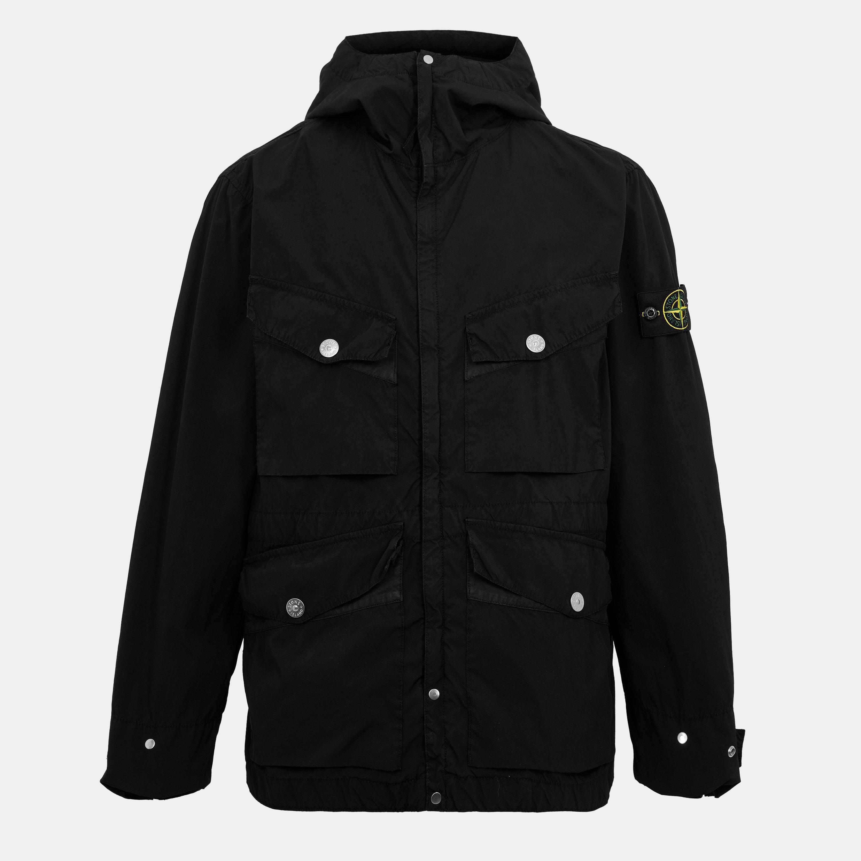 Nero V0029 - Stone Island - Men's Military-Inspired Parka - 1