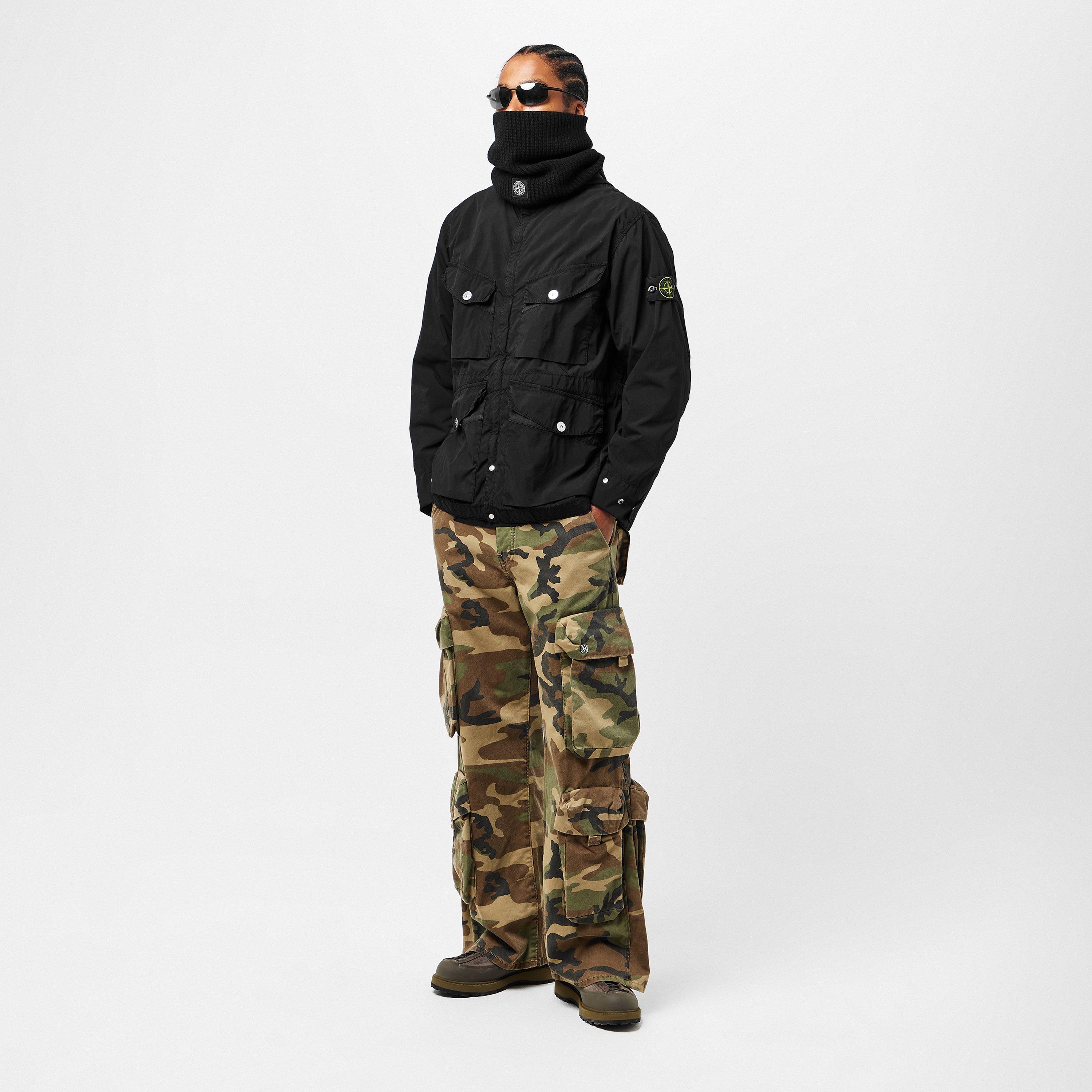 Nero V0029 - Stone Island - Men's Military-Inspired Parka - 6