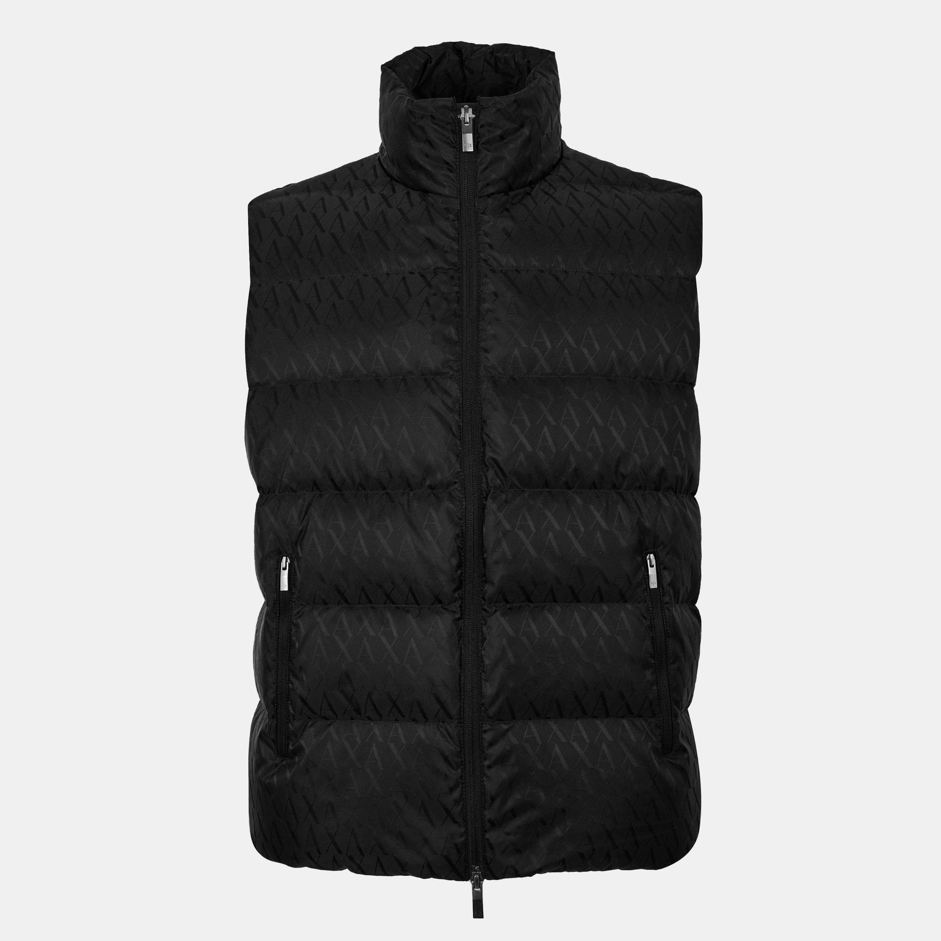 Armani Exchange Men's Down Quilted Sleeveless Gilet - Black - XL