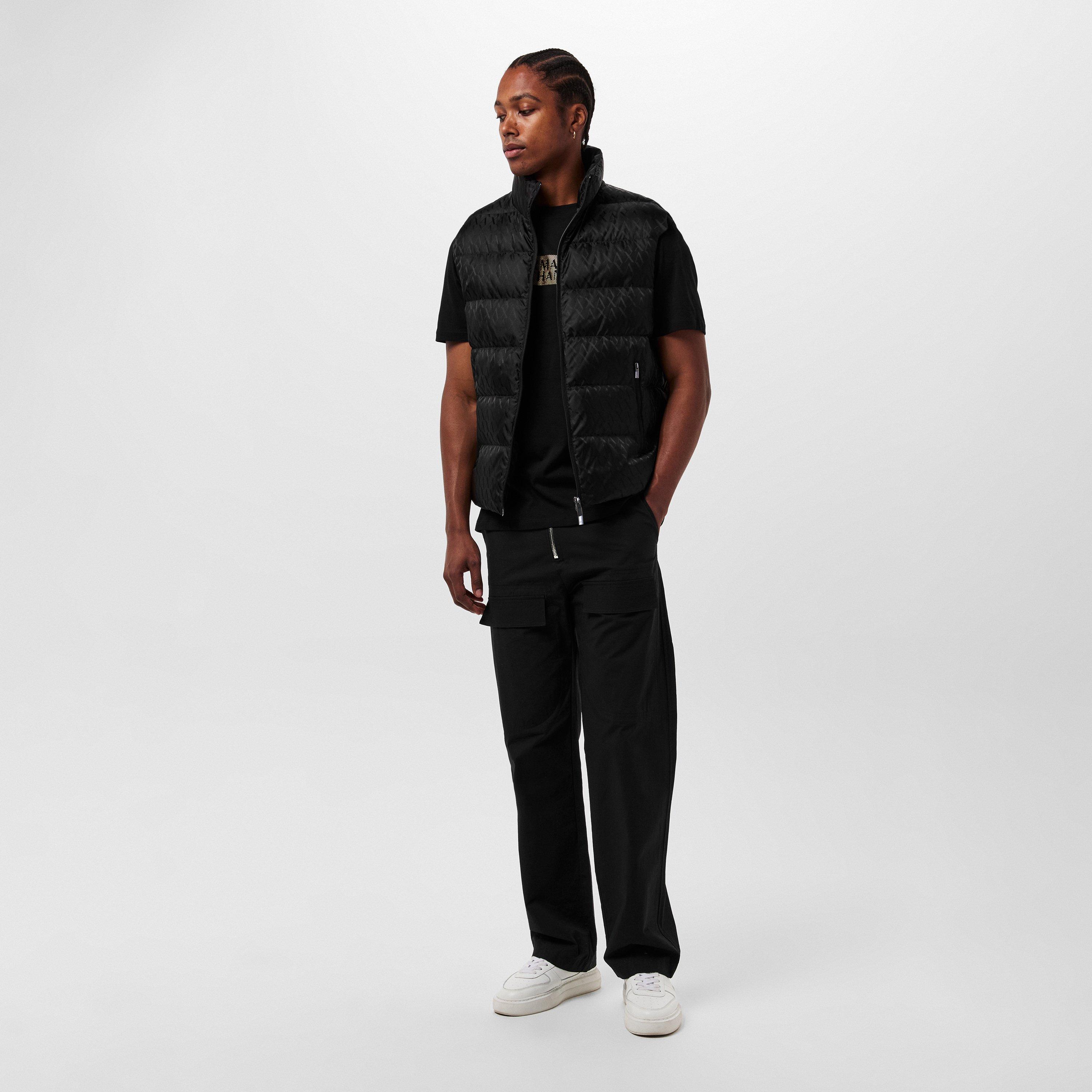 Negro - Armani Exchange - Men's Down Quilted Sleeveless Gilet - 6