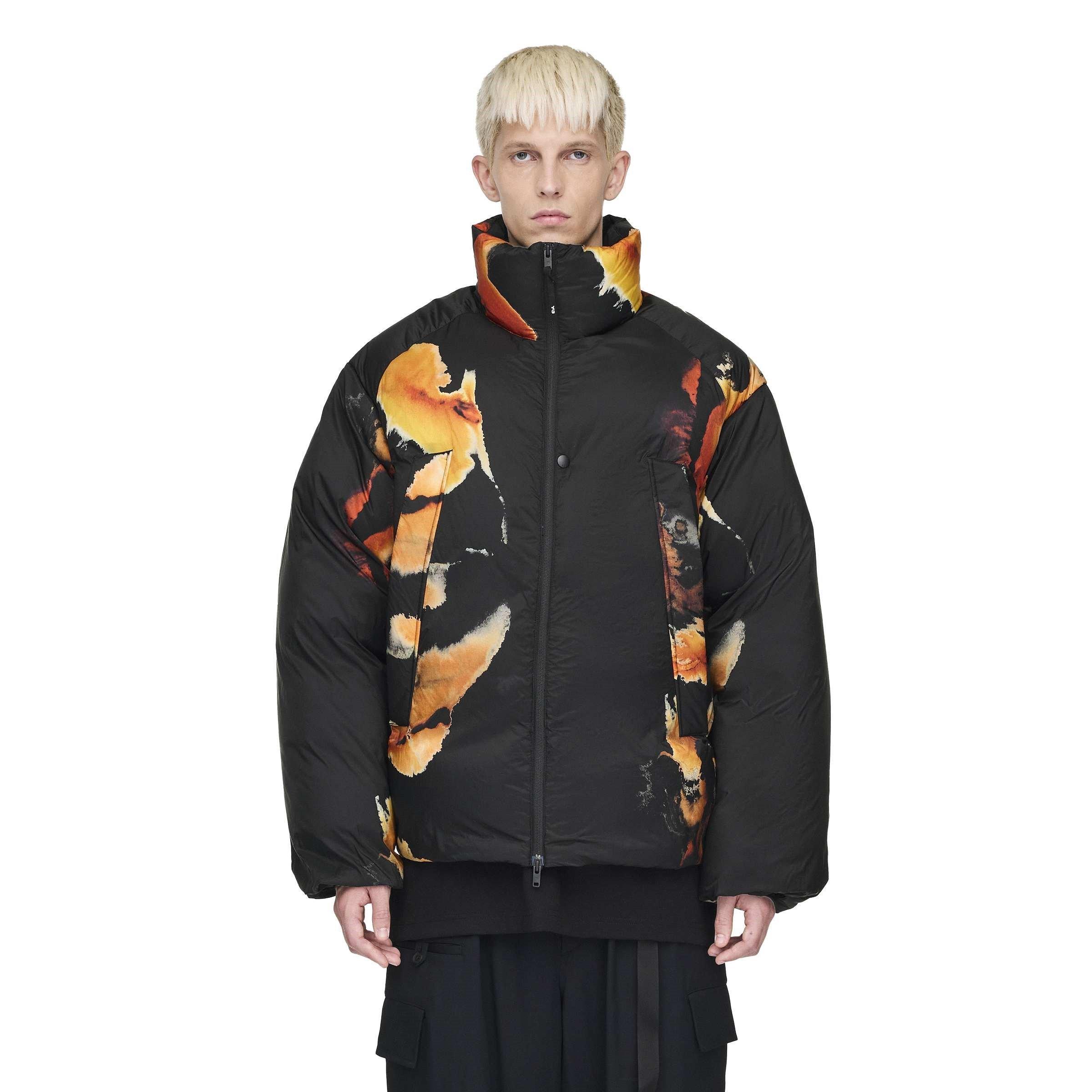 Black - Y3 - Men's  Water-Repellent Medium Puffer Jacket - 3