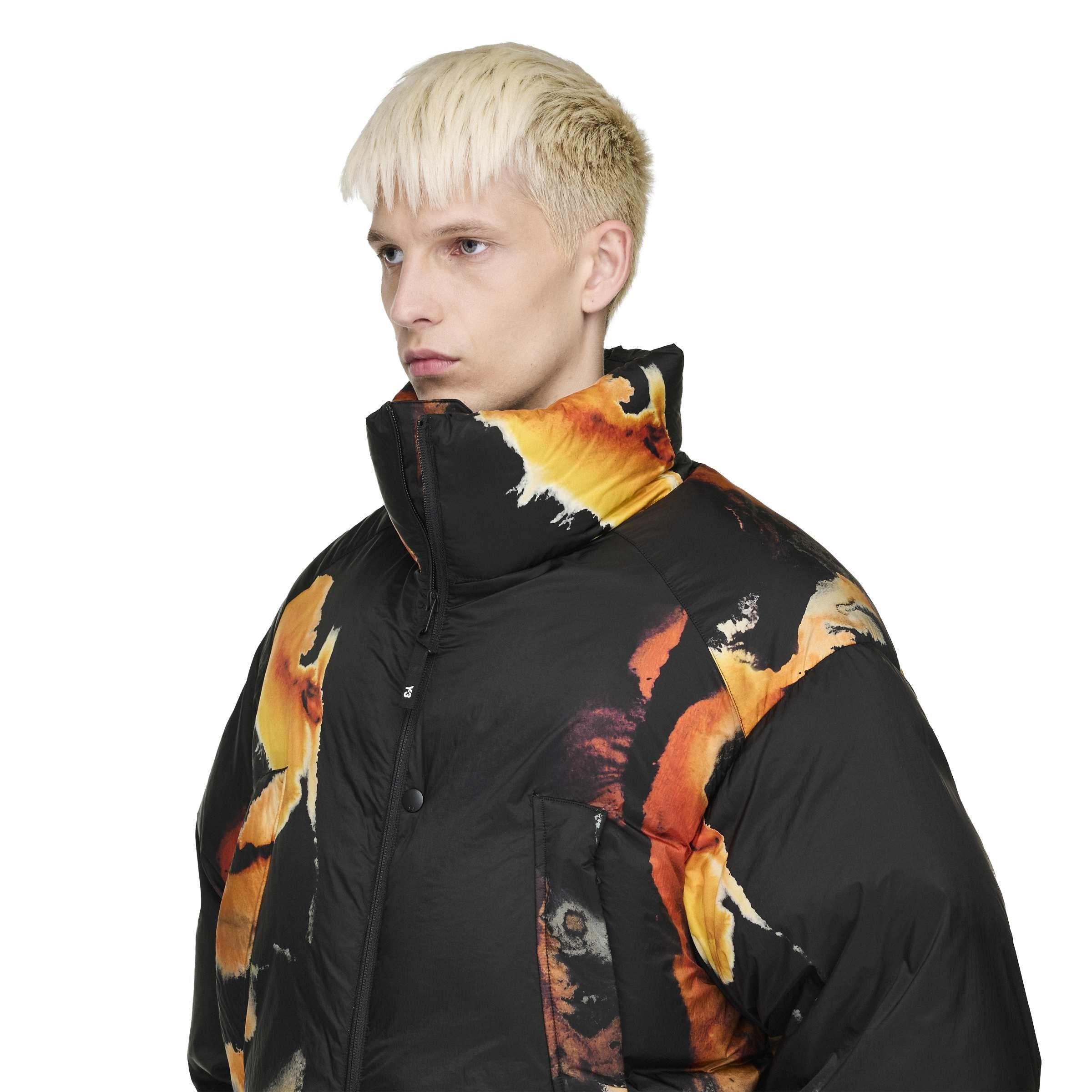 Black - Y3 - Men's  Water-Repellent Medium Puffer Jacket - 6