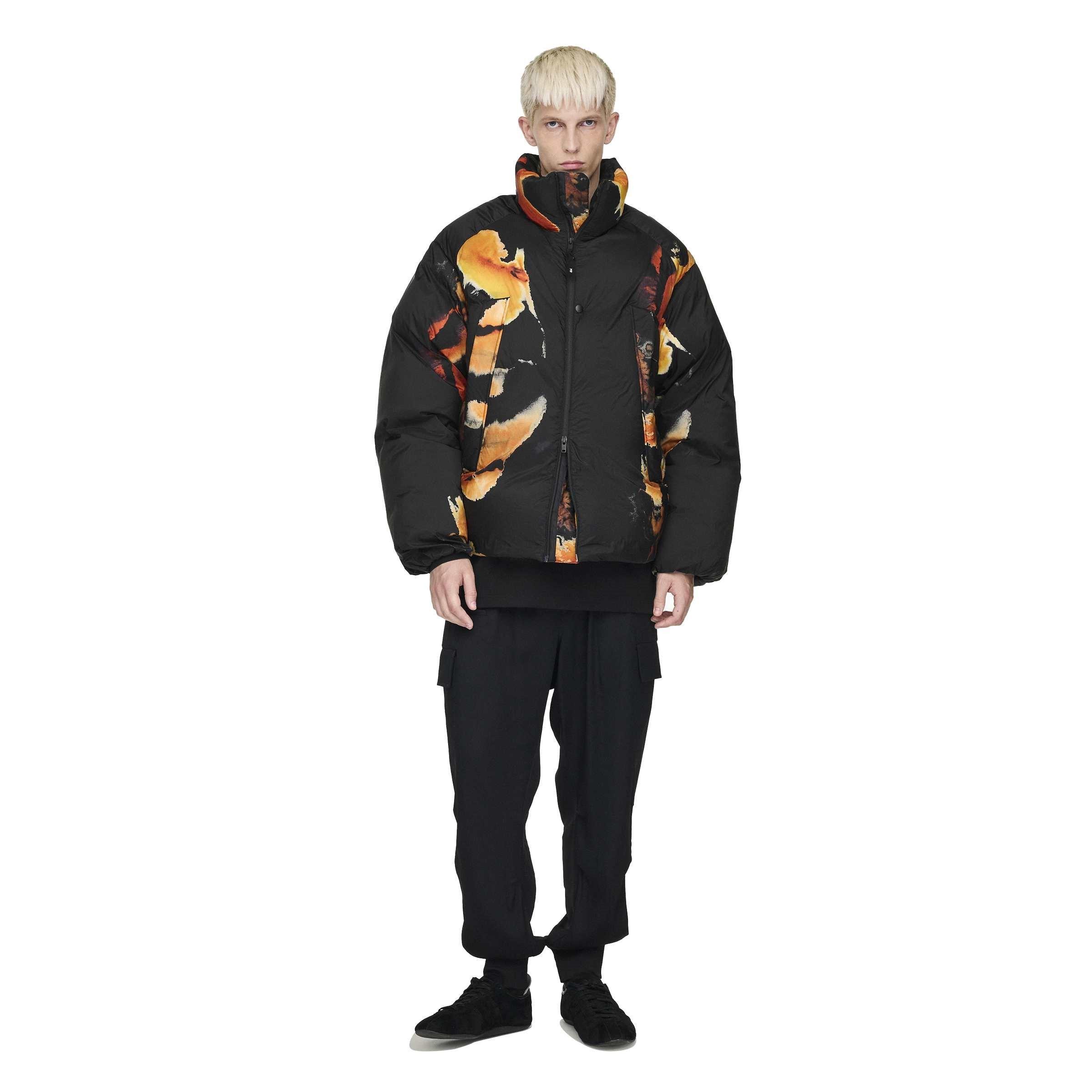 Black - Y3 - Men's  Water-Repellent Medium Puffer Jacket - 7