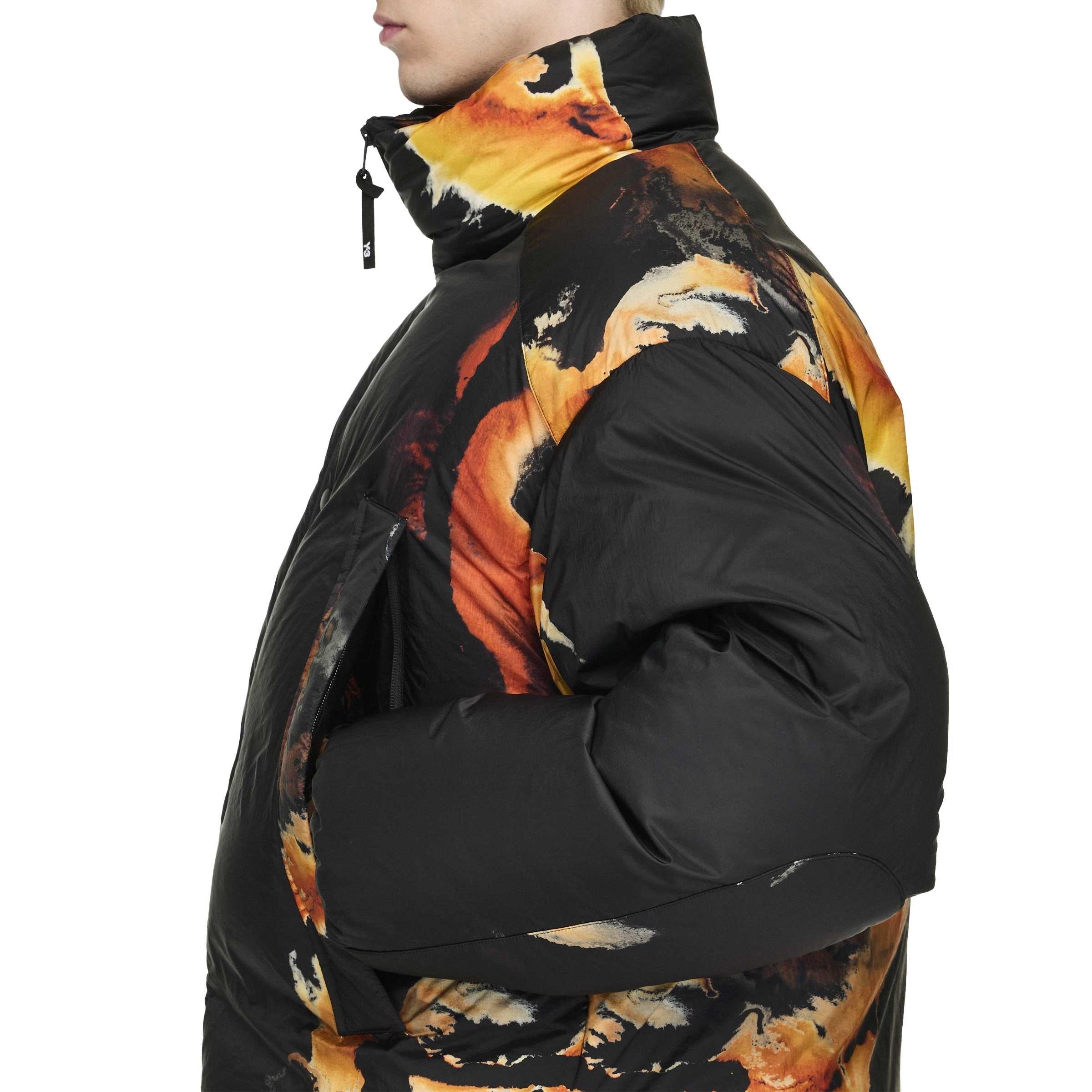 Black - Y3 - Men's  Water-Repellent Medium Puffer Jacket - 8