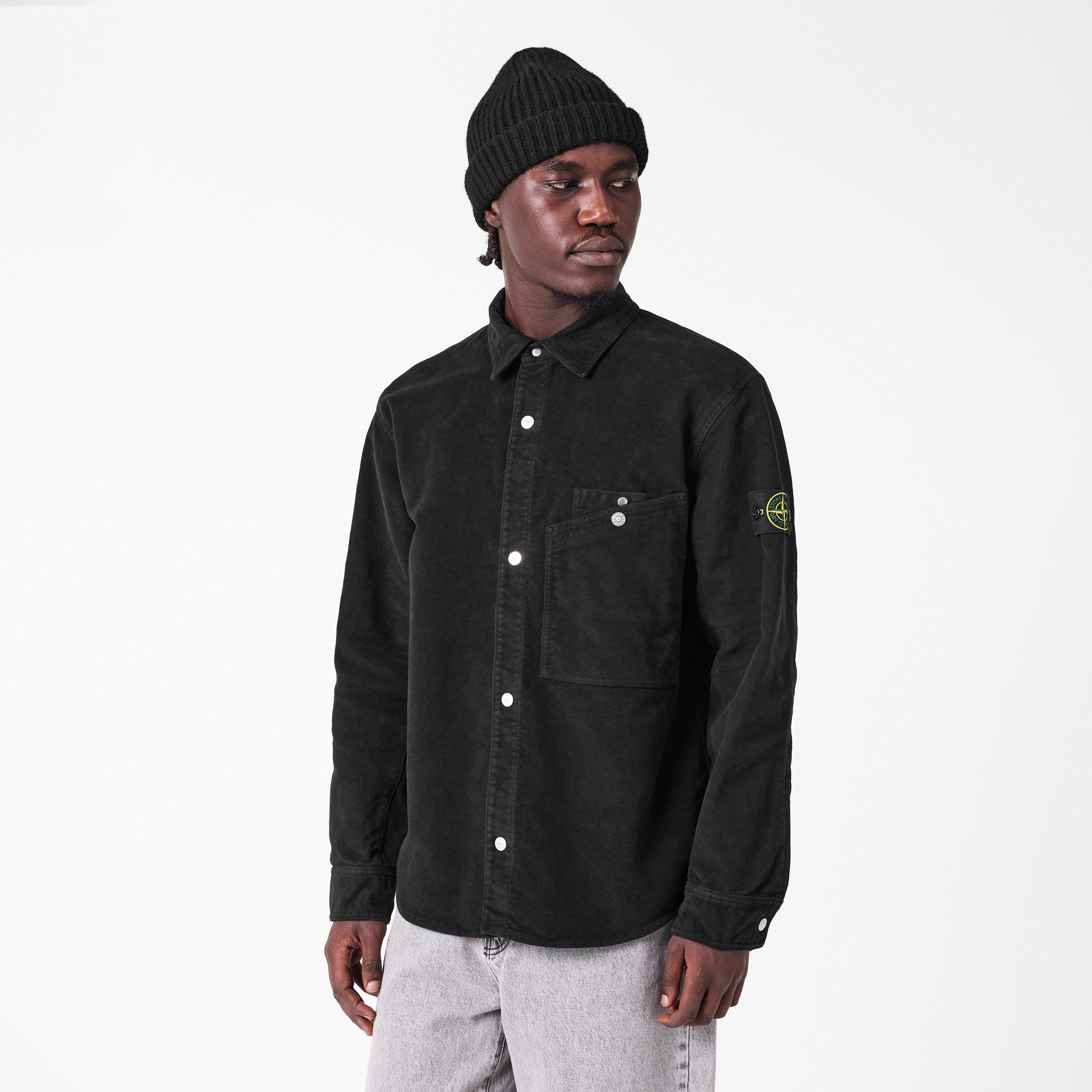 Nero V0029 - Stone Island - Men's MSkin Overshirt - 3