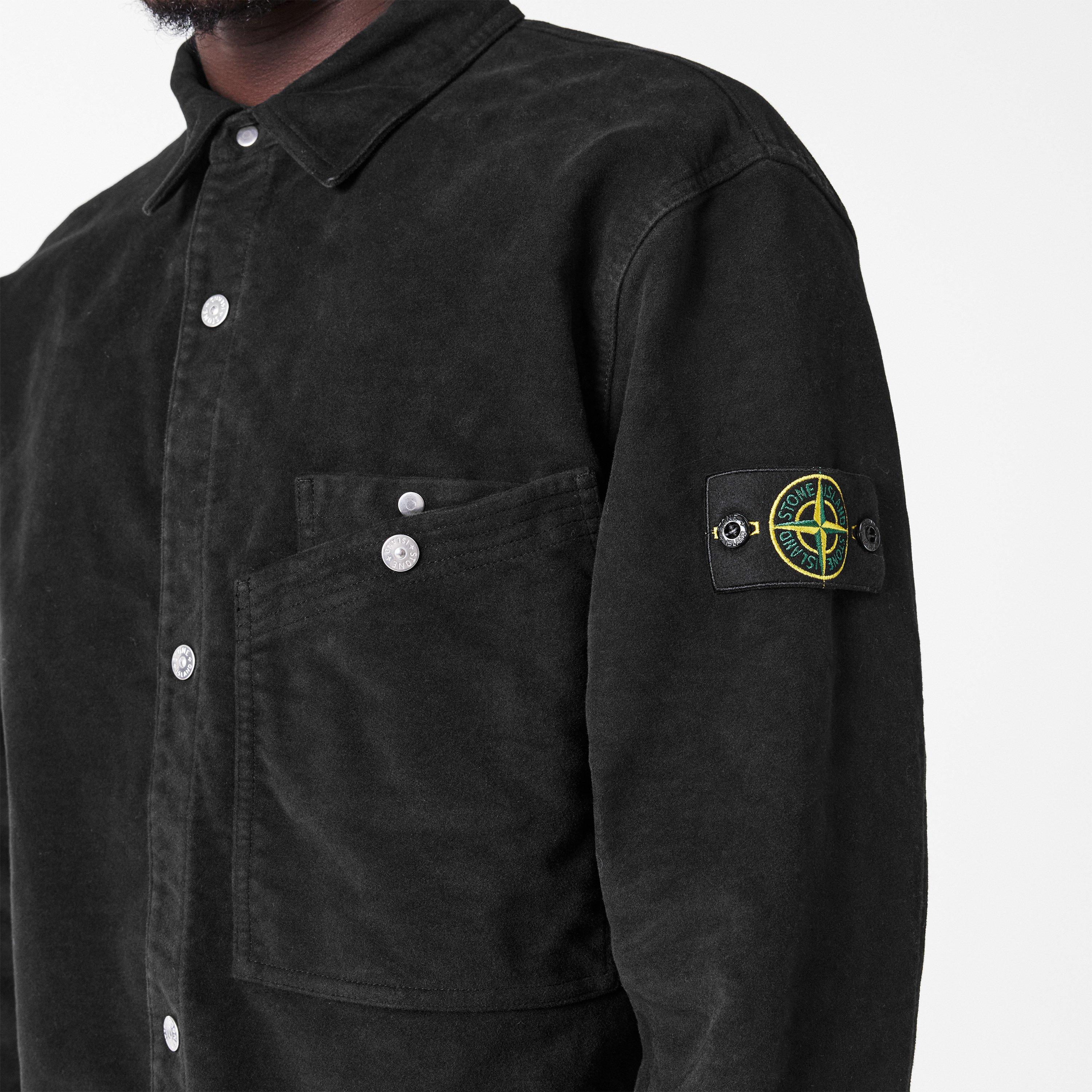Nero V0029 - Stone Island - Men's MSkin Overshirt - 5