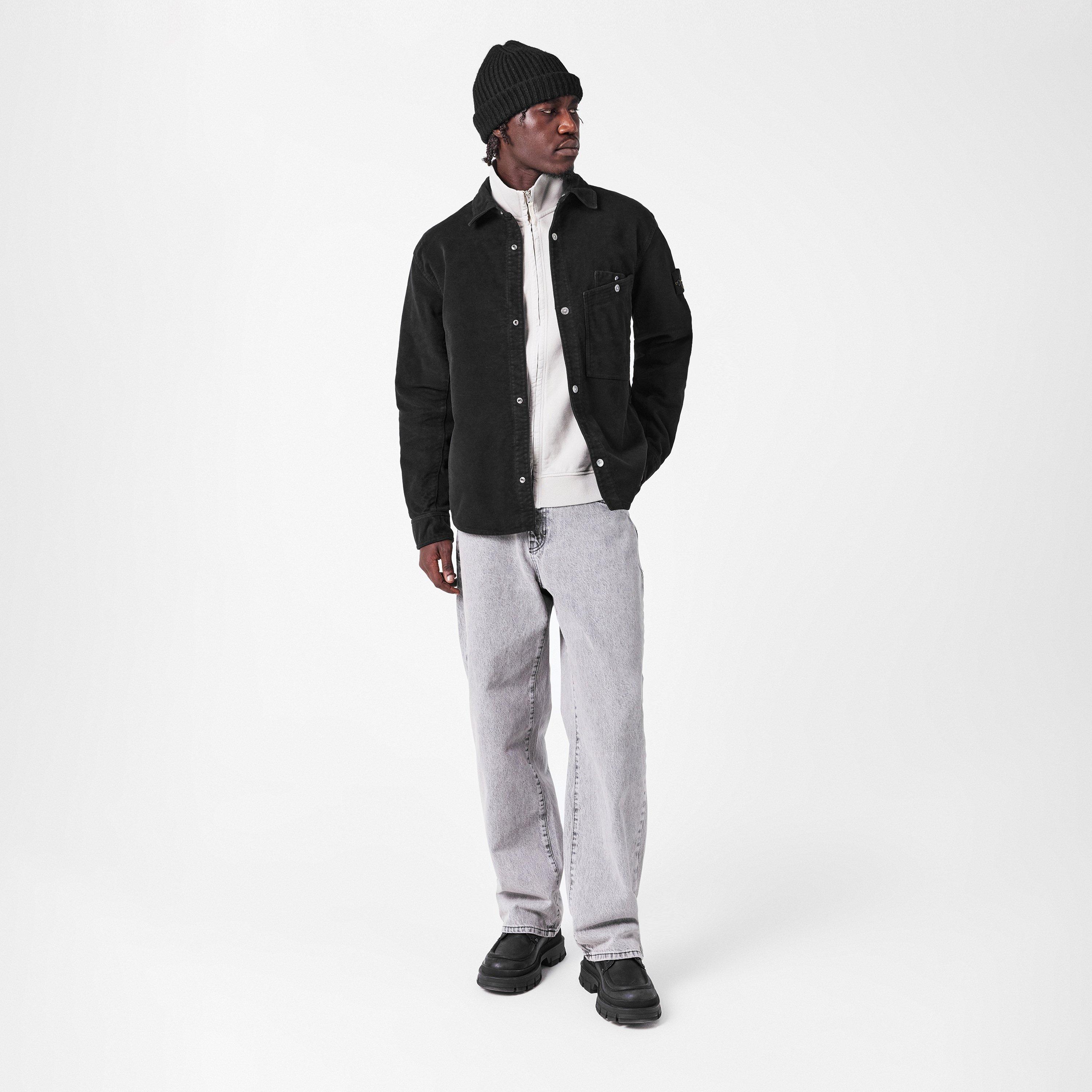 Nero V0029 - Stone Island - Men's MSkin Overshirt - 6