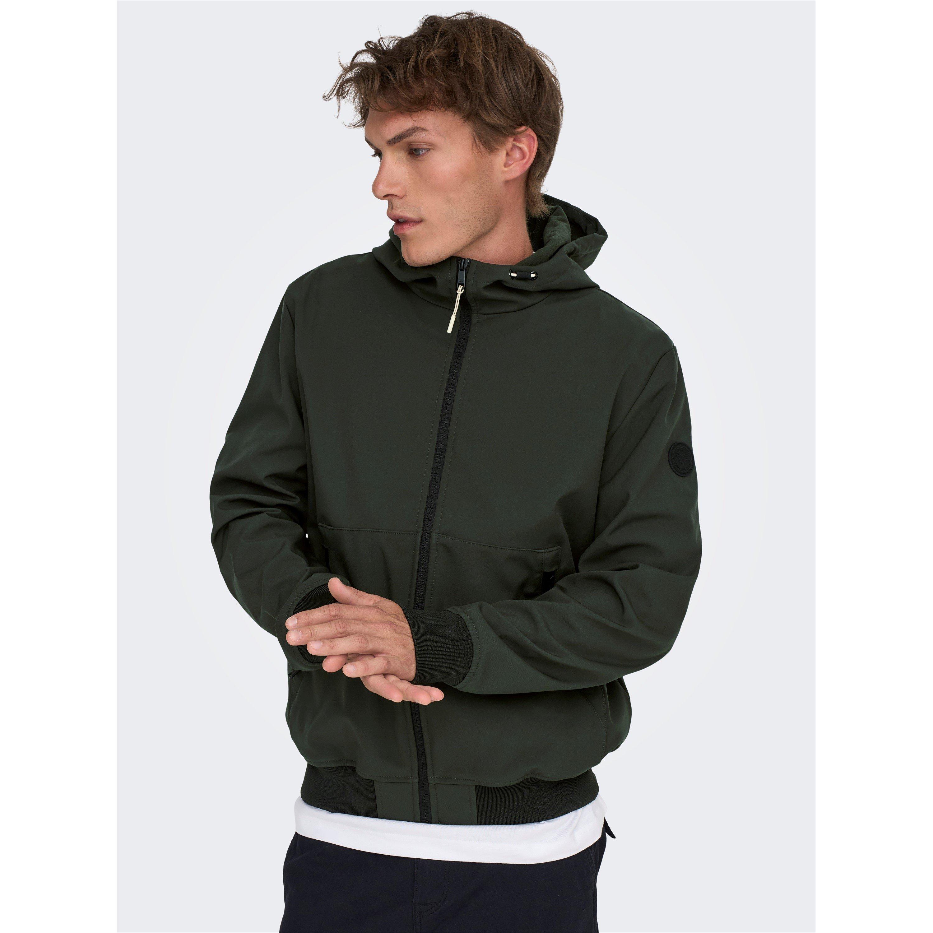Only And Sons Men's Bowie Softshell Jacket - Peat - Medium