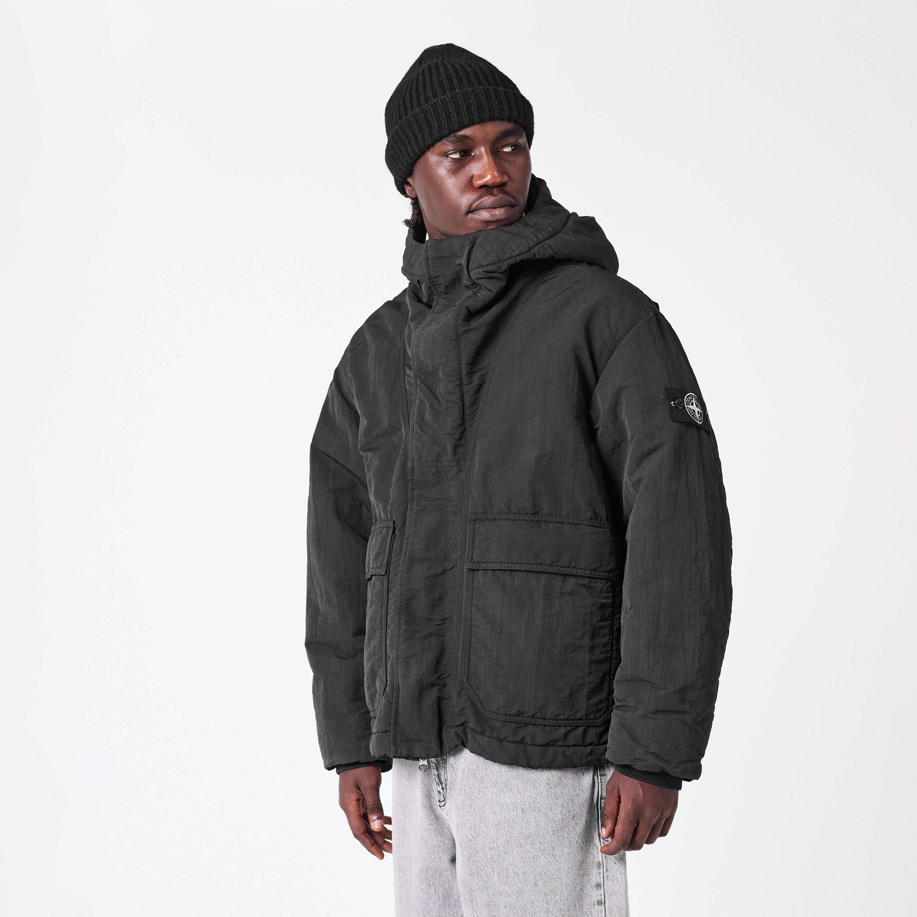 Nero V0029 - Stone Island - Men's  Technical Weather Protection Parka - 3
