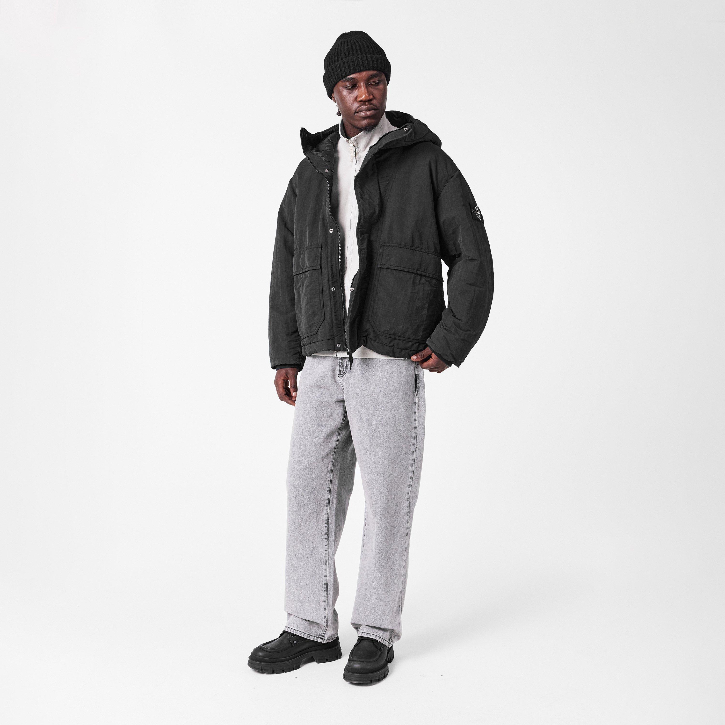 Nero V0029 - Stone Island - Men's  Technical Weather Protection Parka - 6