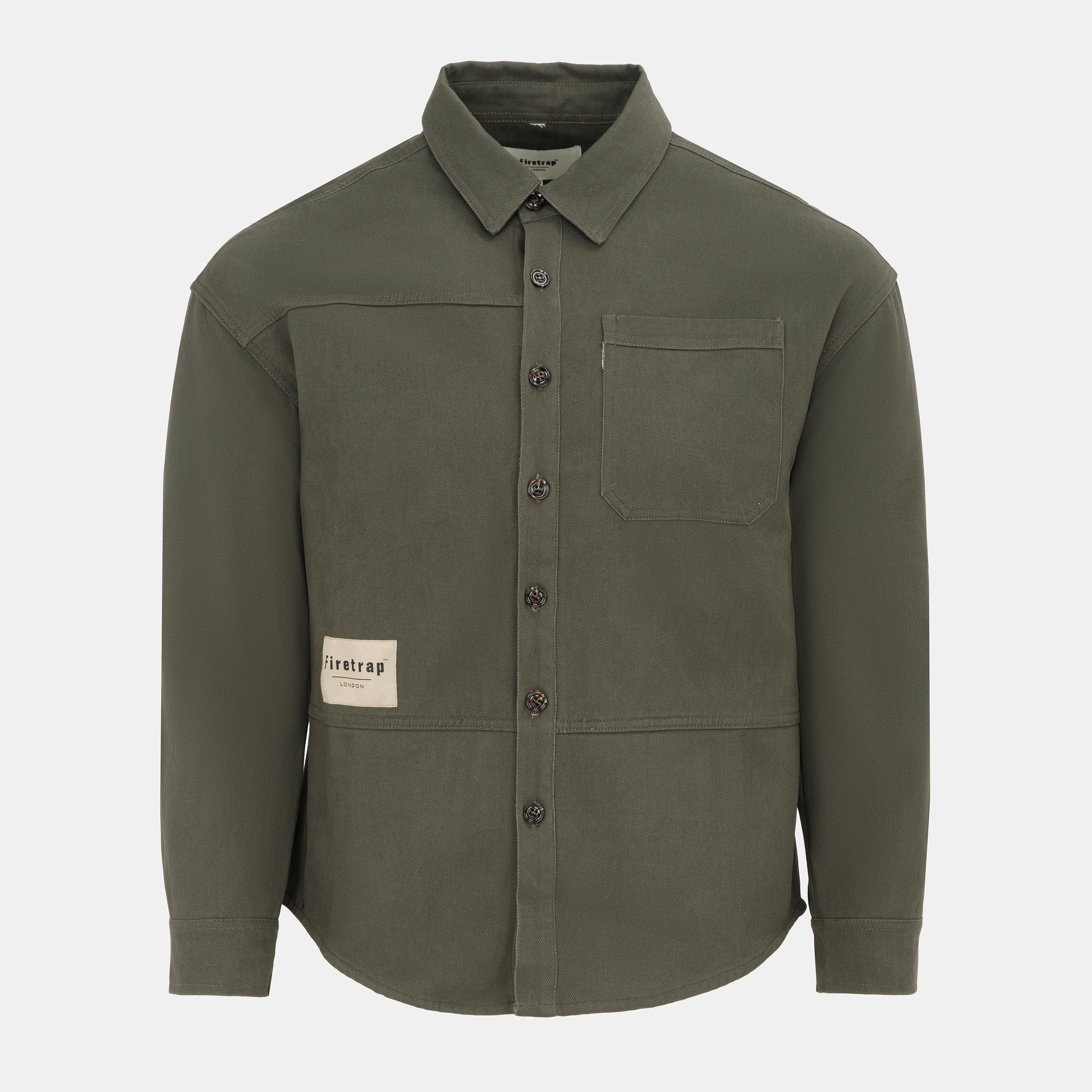 Firetrap Men's Heavy Shirt - Grey - L
