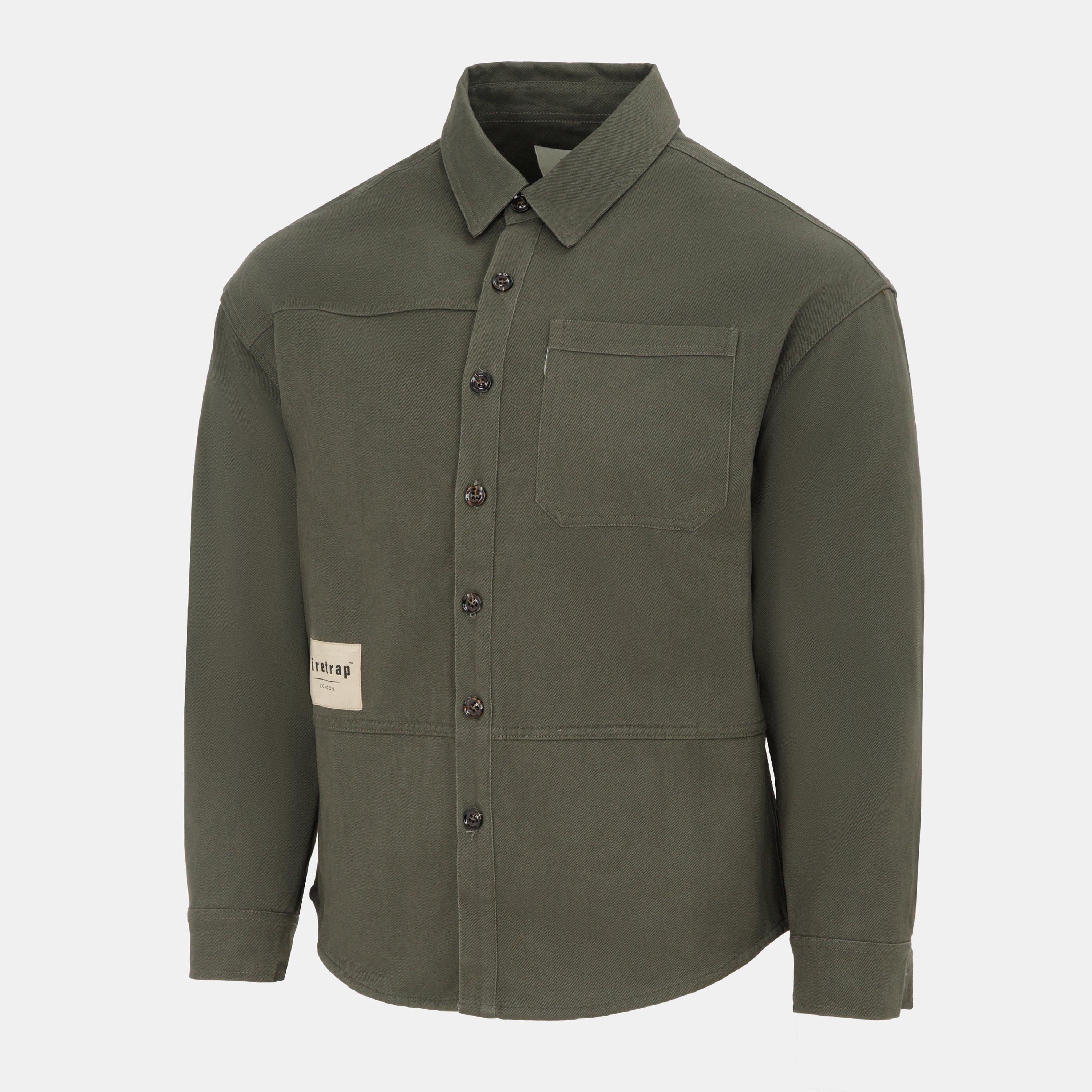 Grijs - Firetrap - Heavy Shirt Mens - 3