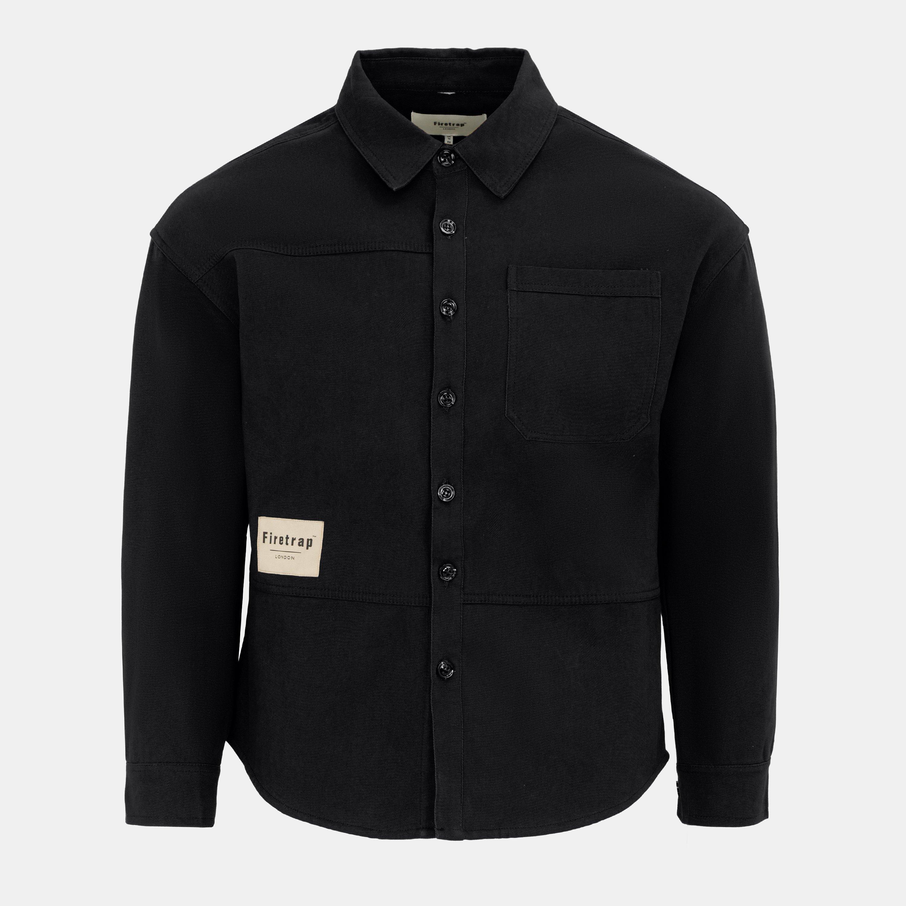 Firetrap Men's Heavy Shirt - Black - 2XL