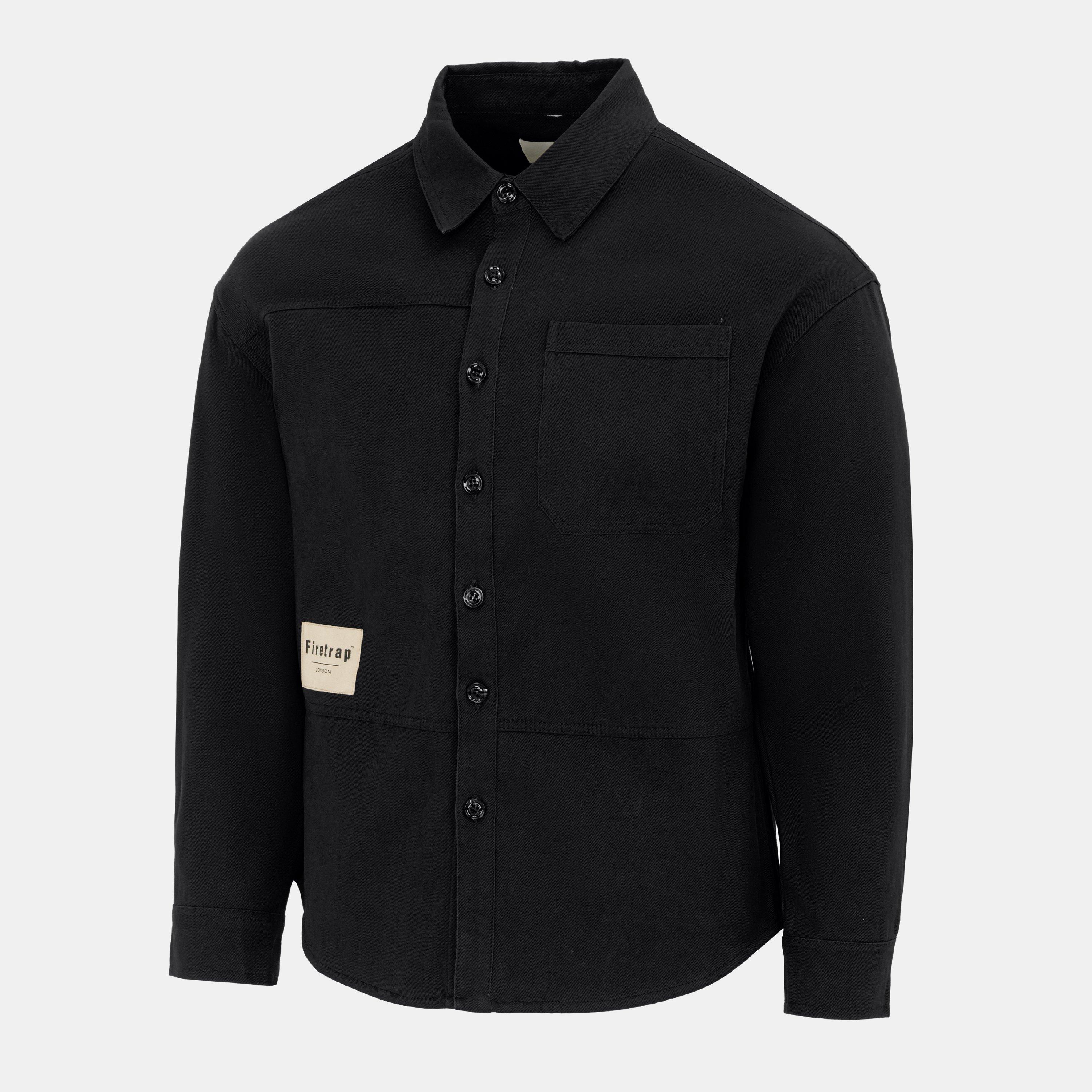 Black - Firetrap - Heavy Shirt Mens - 3
