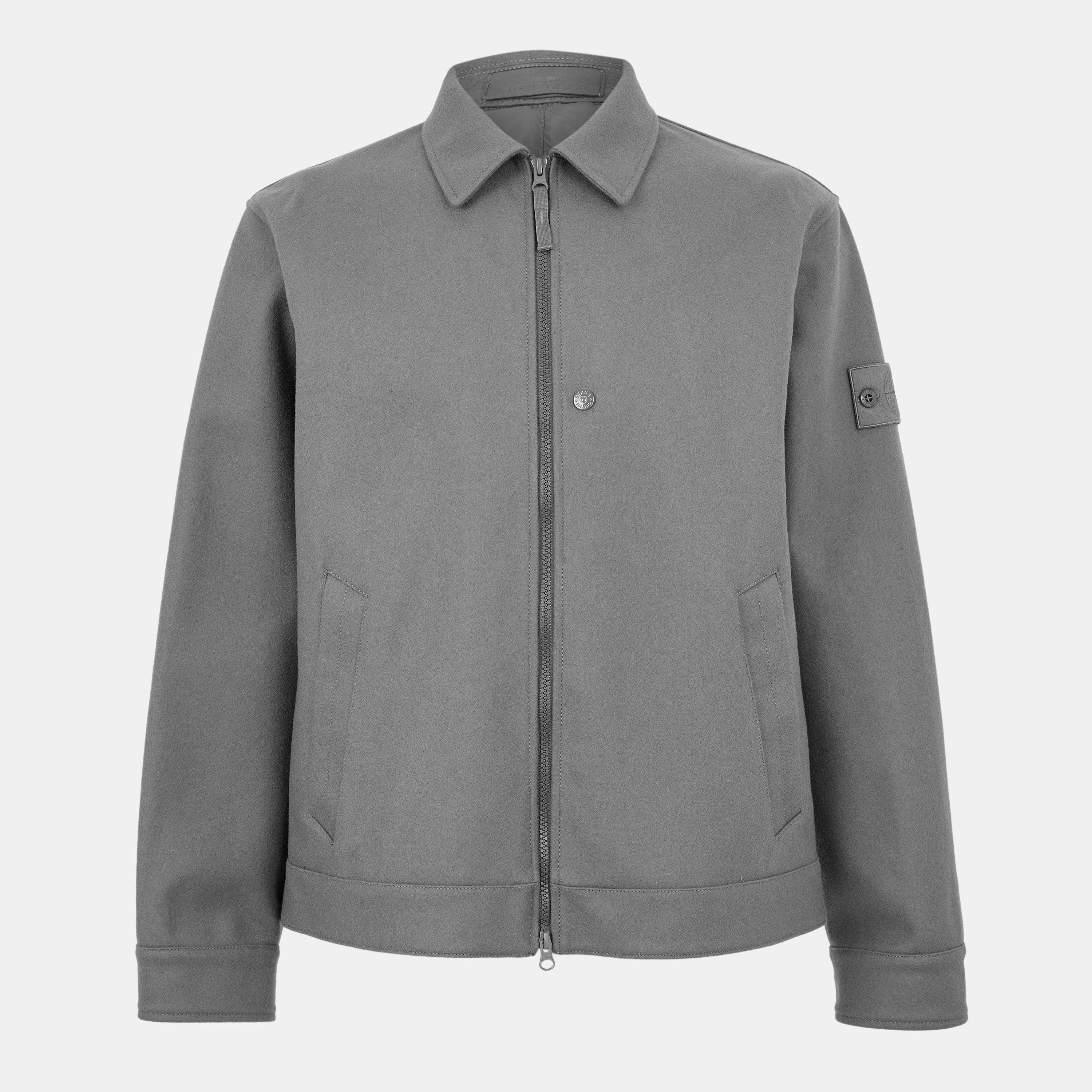 Fumo V0067 - Stone Island Ghost - Men's  Ghost Wool Long Sleeve Overshirt - 1