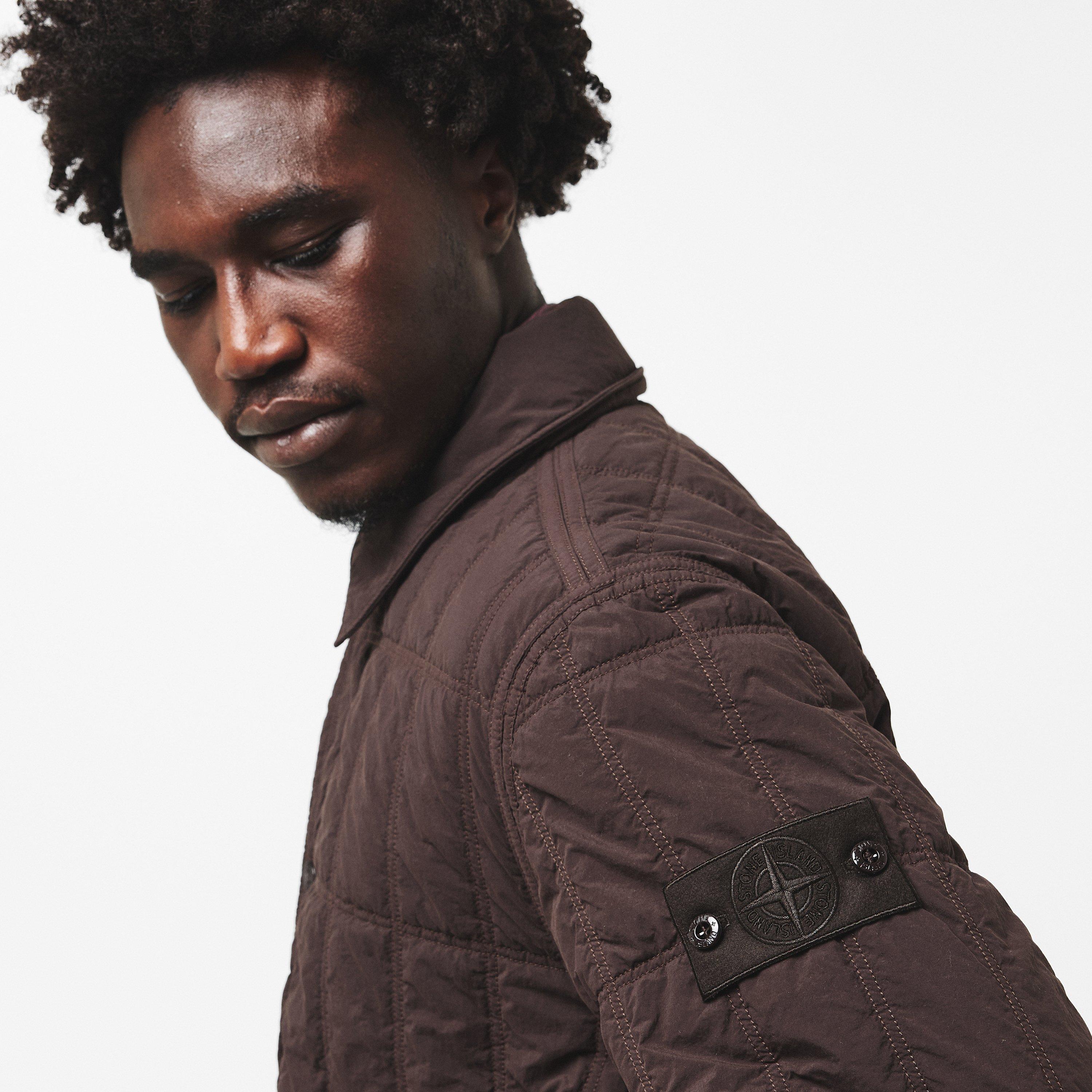 Moro V0070 - Stone Island Ghost - Men's Ghost Long Sleeve Weather-Resistant Full Zip Coach Jacket - 5