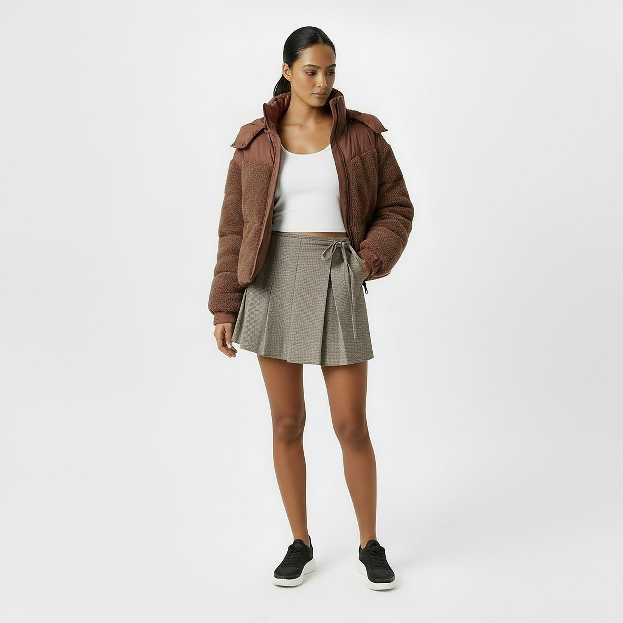 Mocha - Jack Wills - Women's Quilted Short Puffer Jacket - 5